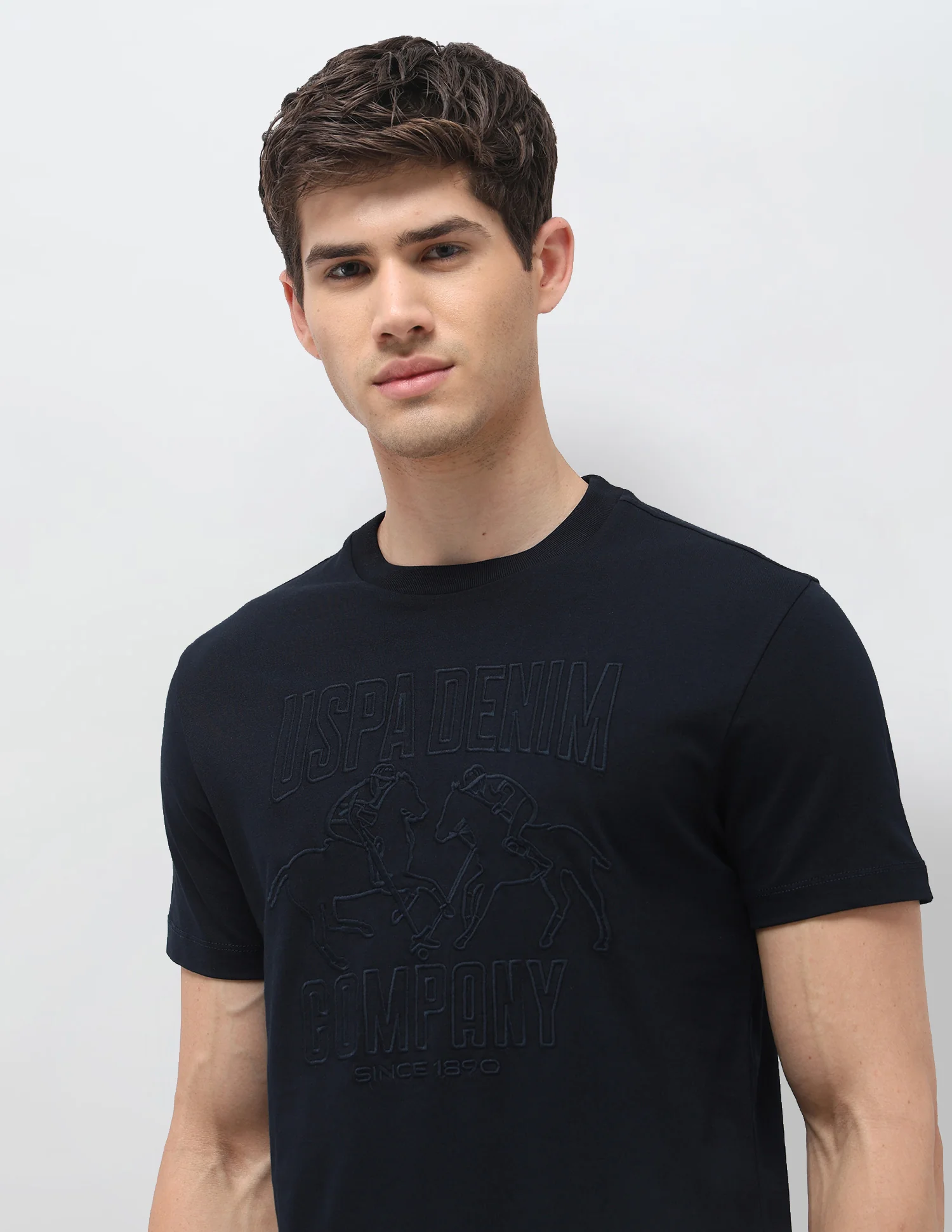 Brand Embroidered Slim Fit T-Shirt - Image 7