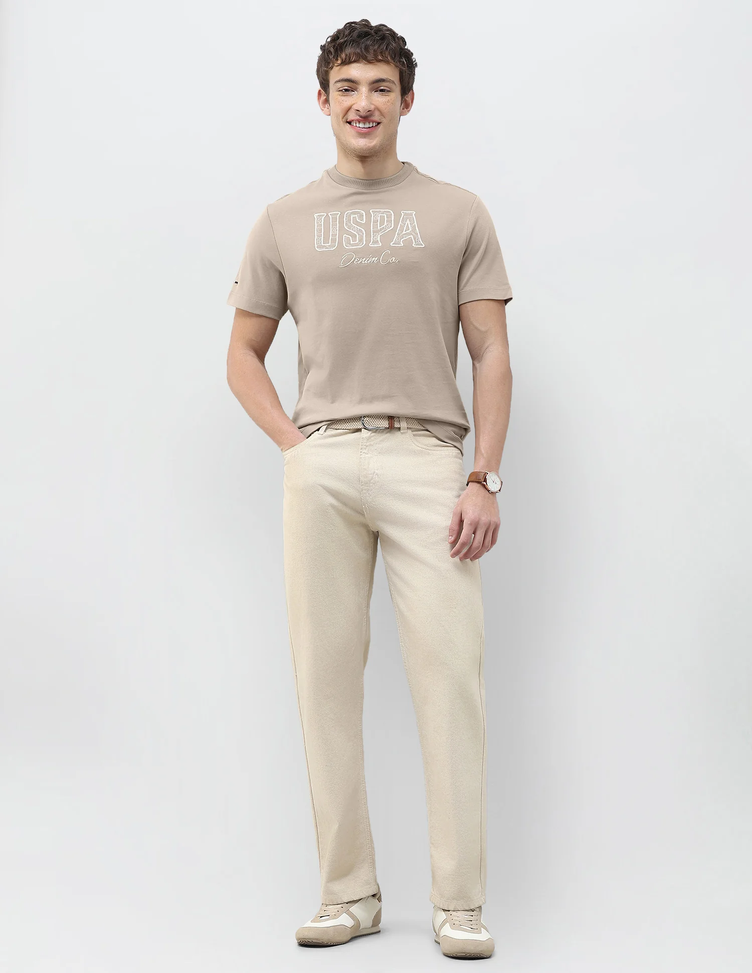 Brand Embroidered Slim Fit T-Shirt - Image 3