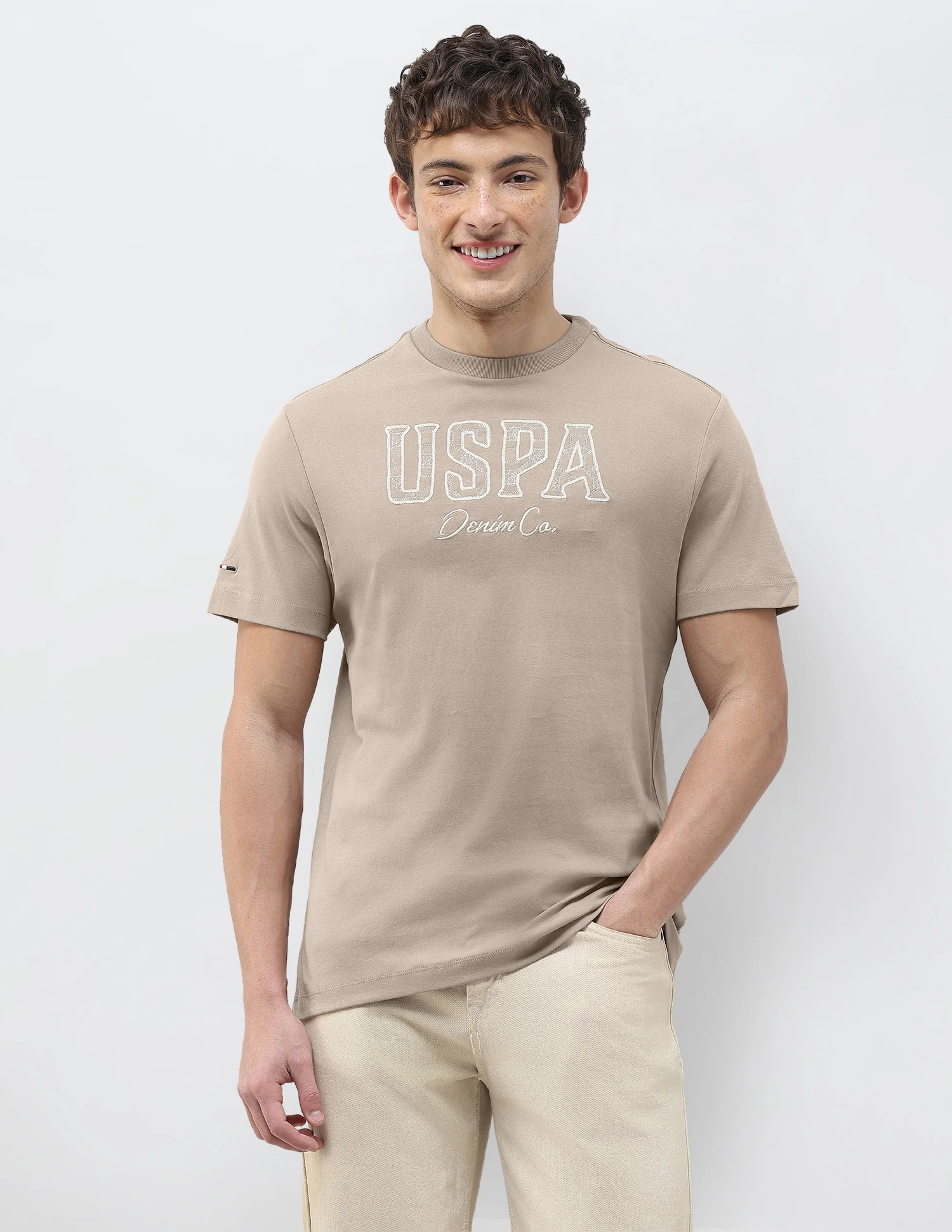 Brand Embroidered Slim Fit T-Shirt - Image 6