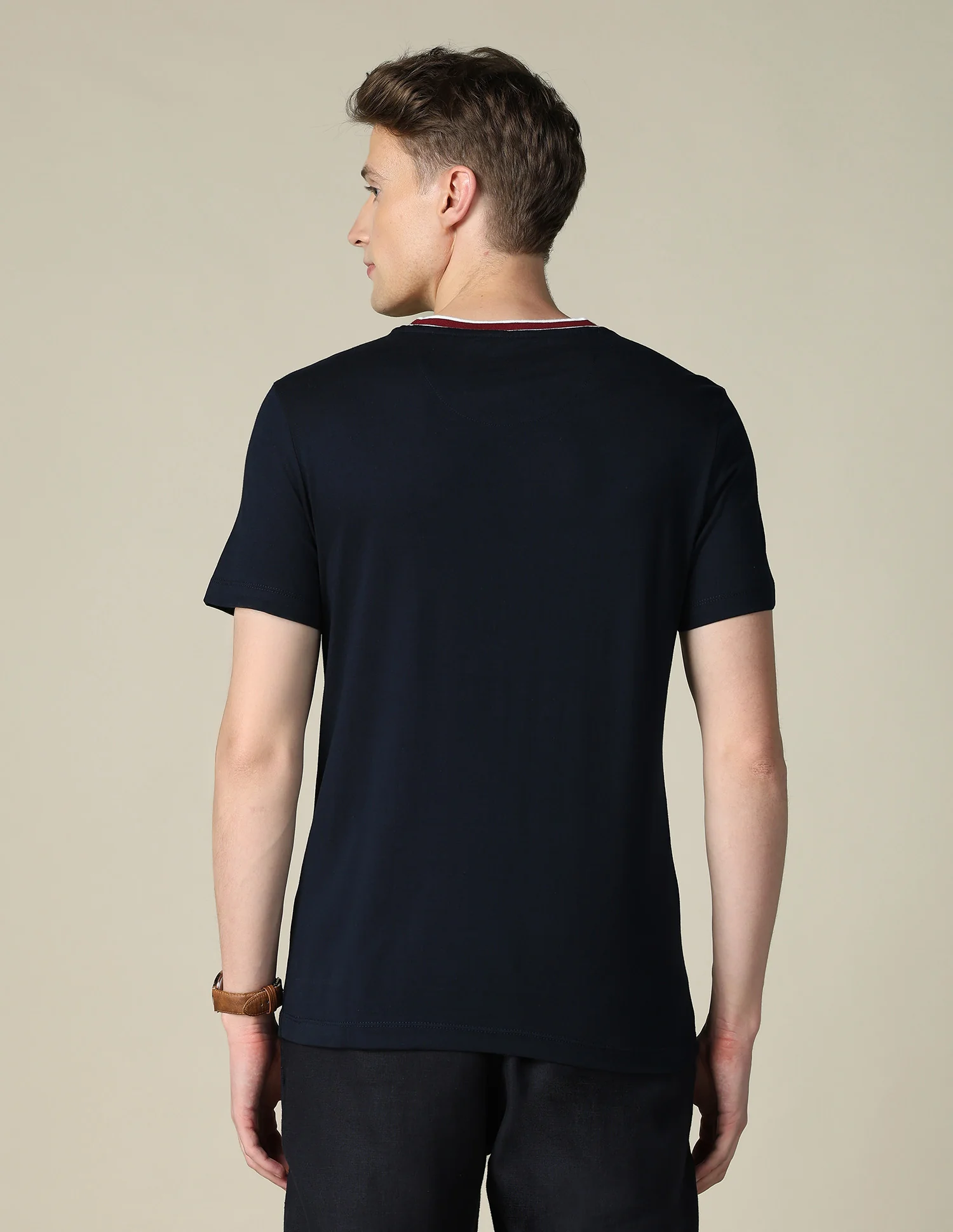 Brand Embroidered Slim Fit T-Shirt - Image 5