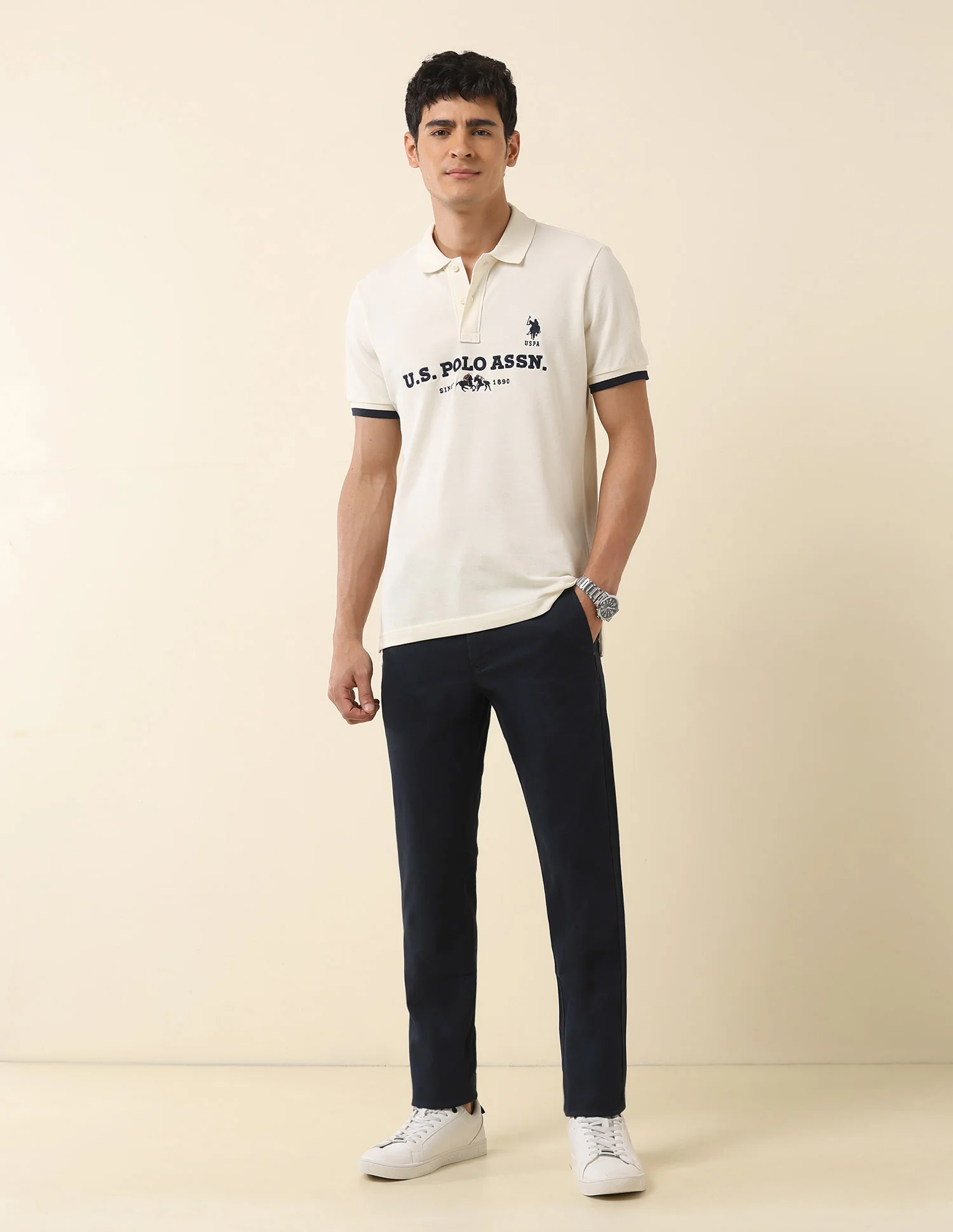 Brand Embroidered Summer Splash Polo Shirt - Image 3