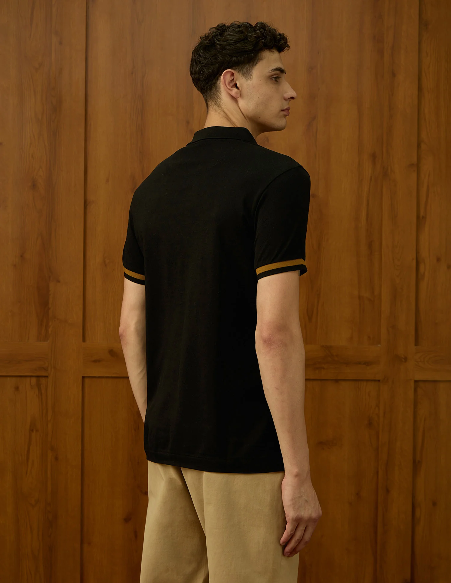 Brand Embroidered Varsity Polo Shirt - Image 5
