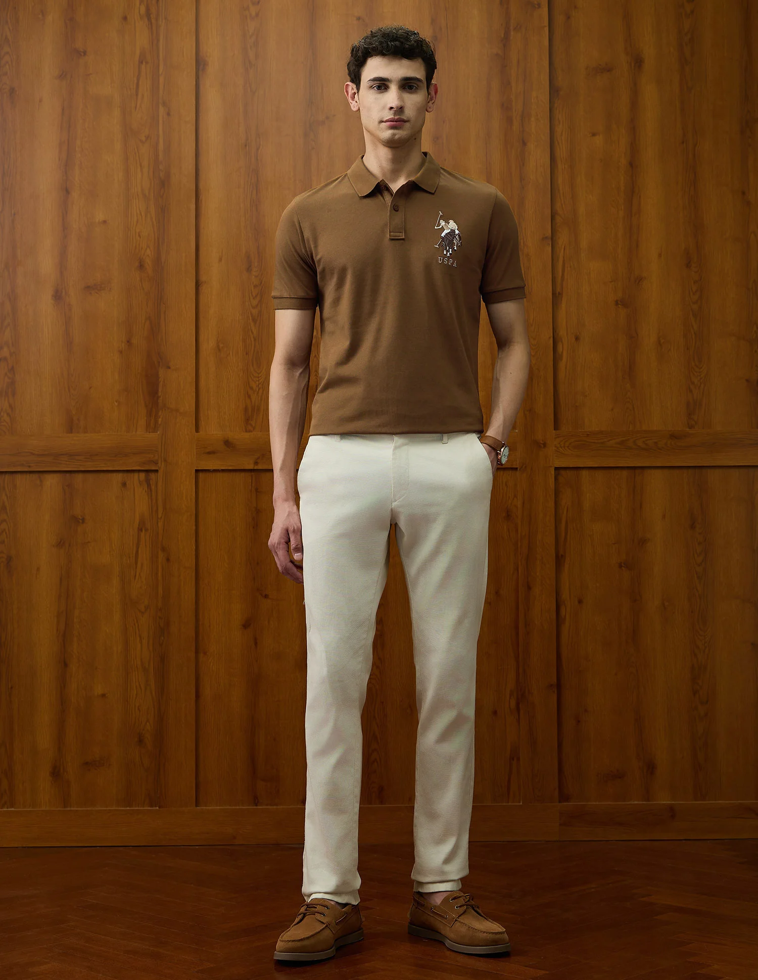 Brand Embroidered Varsity Theatre Polo Shirt - Image 3