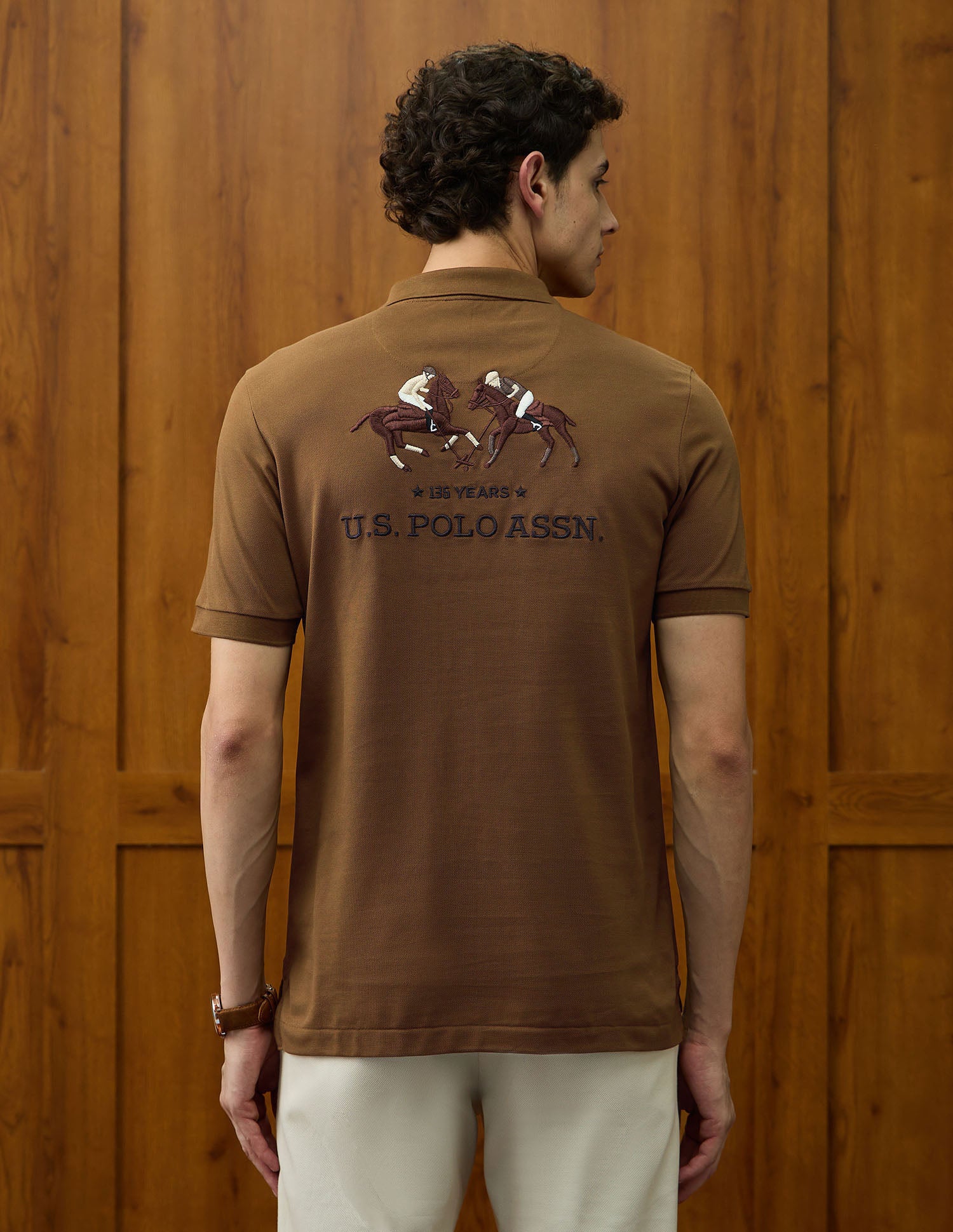 Brand Embroidered Varsity Theatre Polo Shirt - Image 5