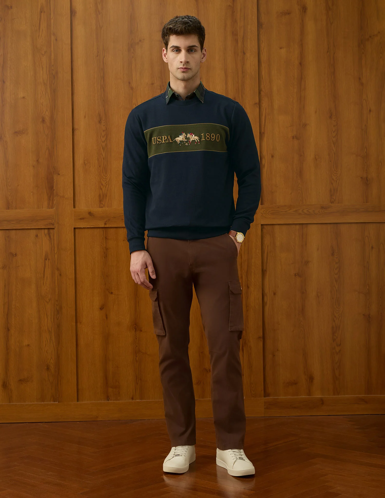 Brand Embroidered Varsity Theatre Sweatshirt - Image 3
