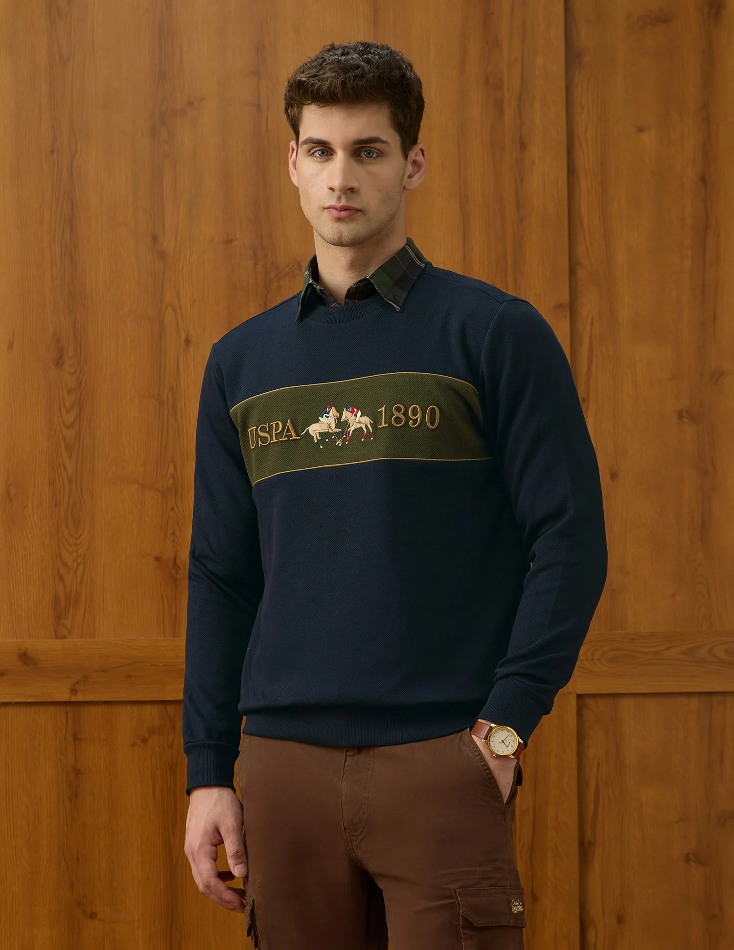Brand Embroidered Varsity Theatre Sweatshirt - Image 4