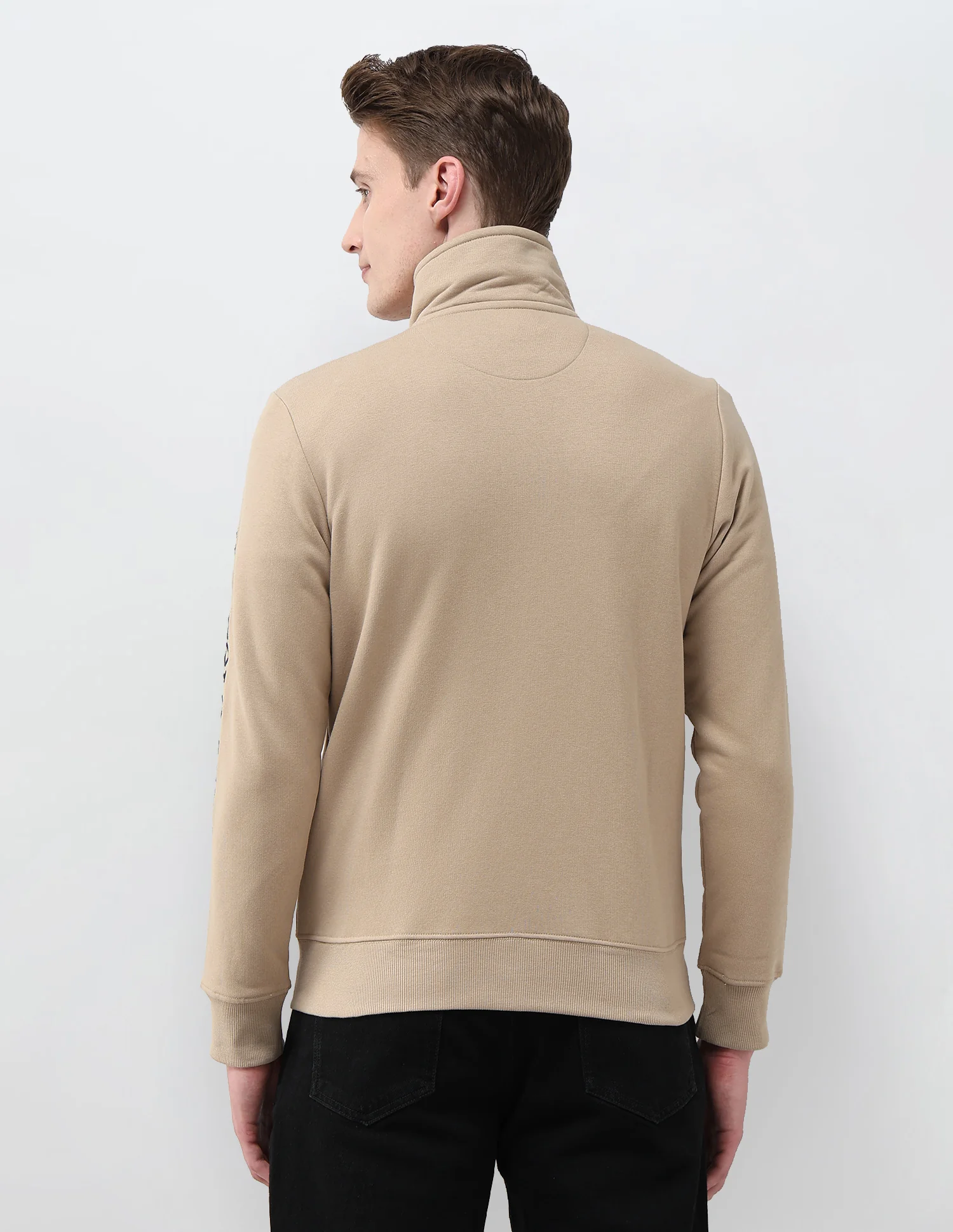 Brand Embroidered Zipper Sweatshirt - Image 5