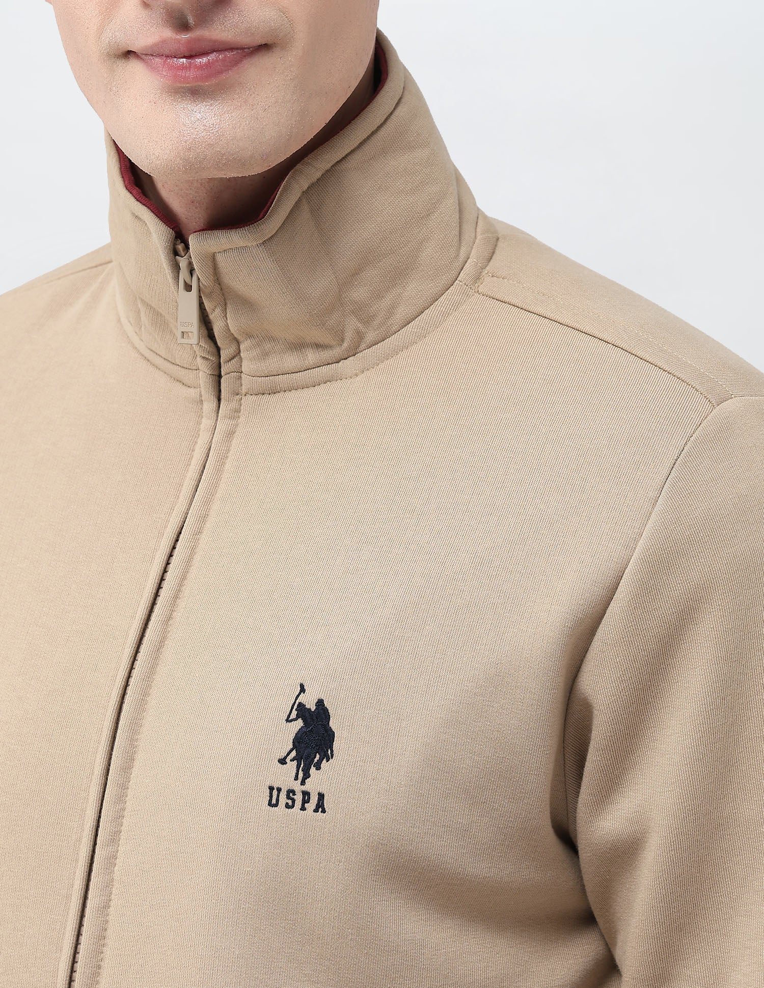 Brand Embroidered Zipper Sweatshirt - Image 7