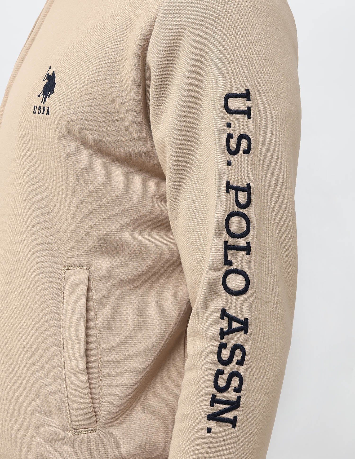 Brand Embroidered Zipper Sweatshirt - Image 8