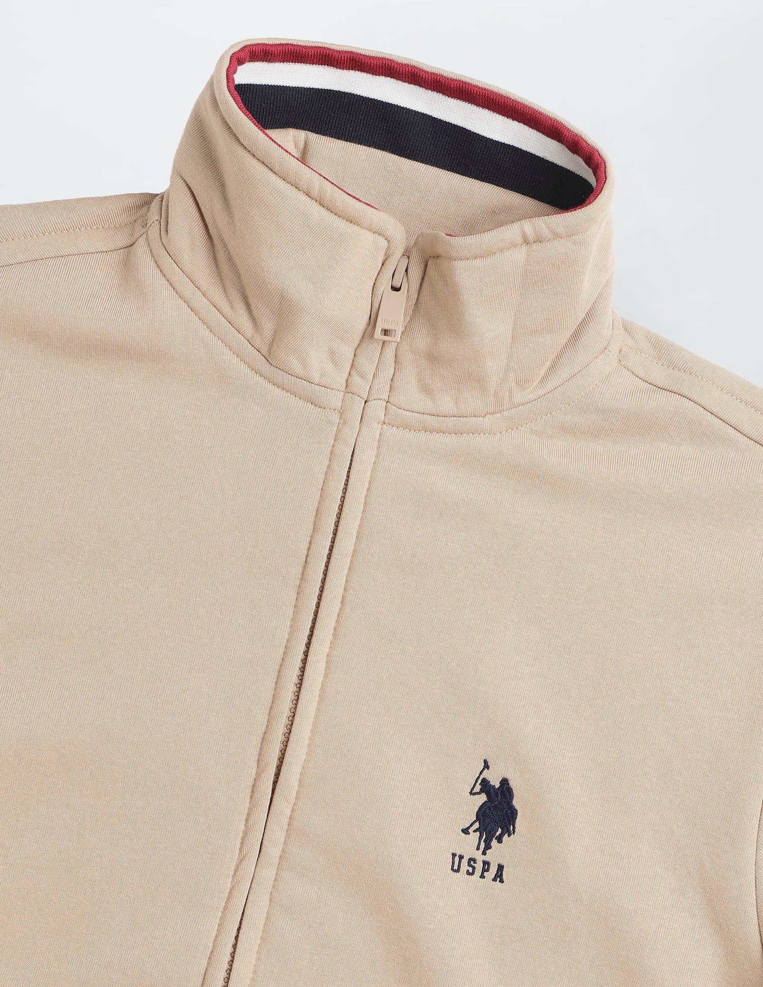 Brand Embroidered Zipper Sweatshirt - Image 9