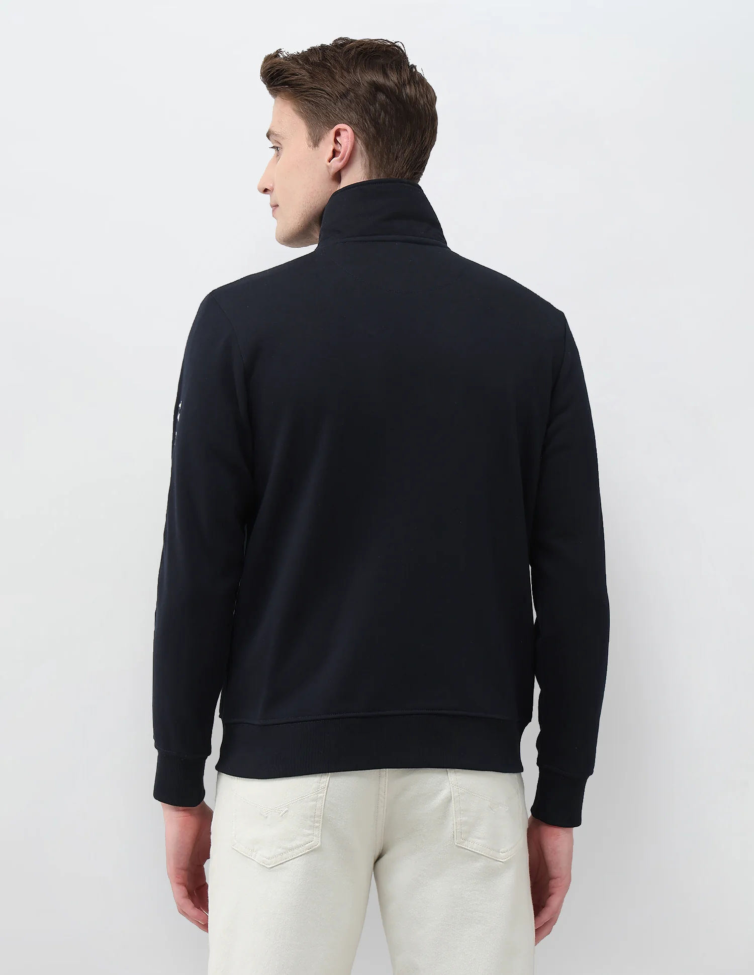 Brand Embroidered Zipper Sweatshirt - Image 5