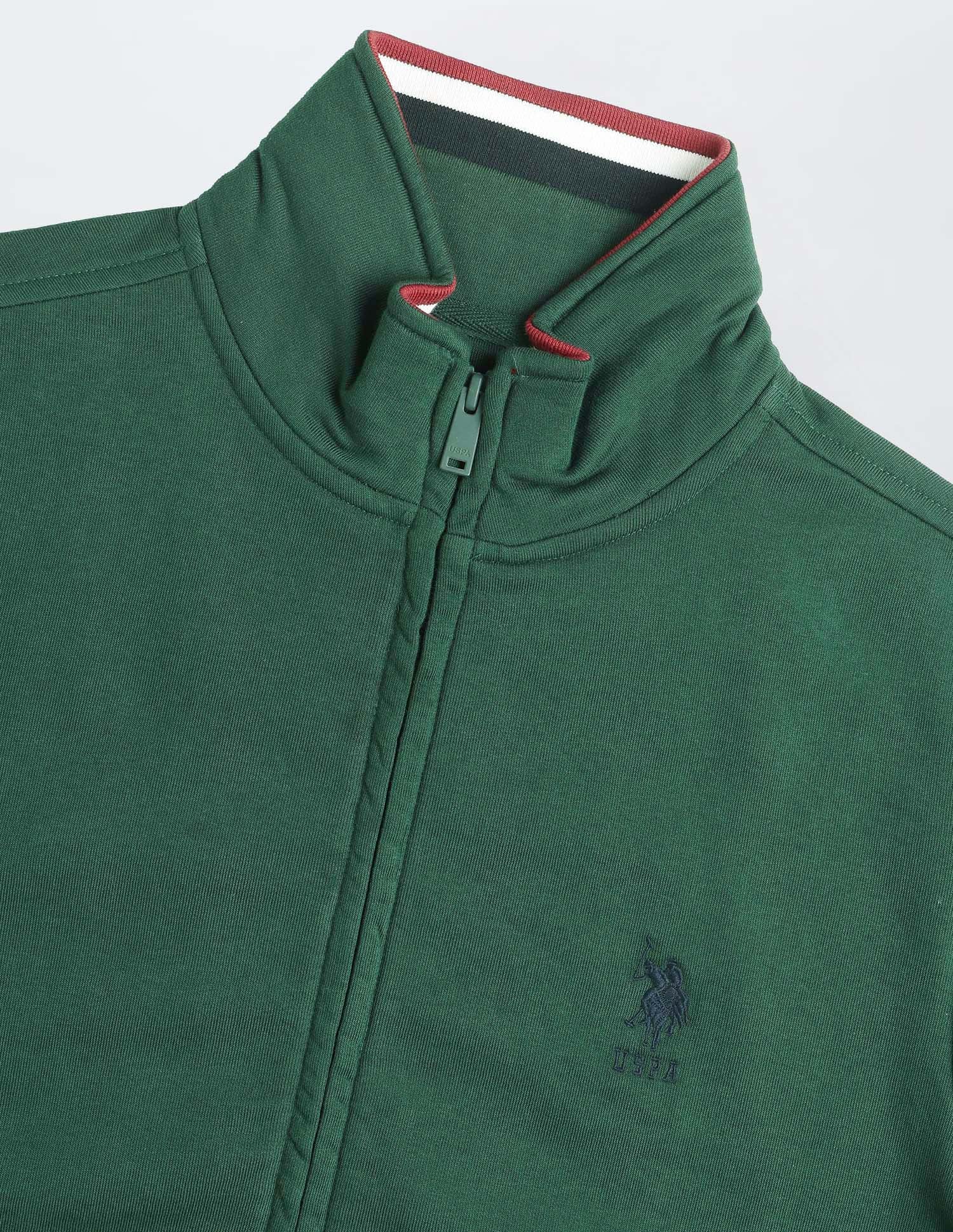 Brand Embroidered Zipper Sweatshirt - Image 9