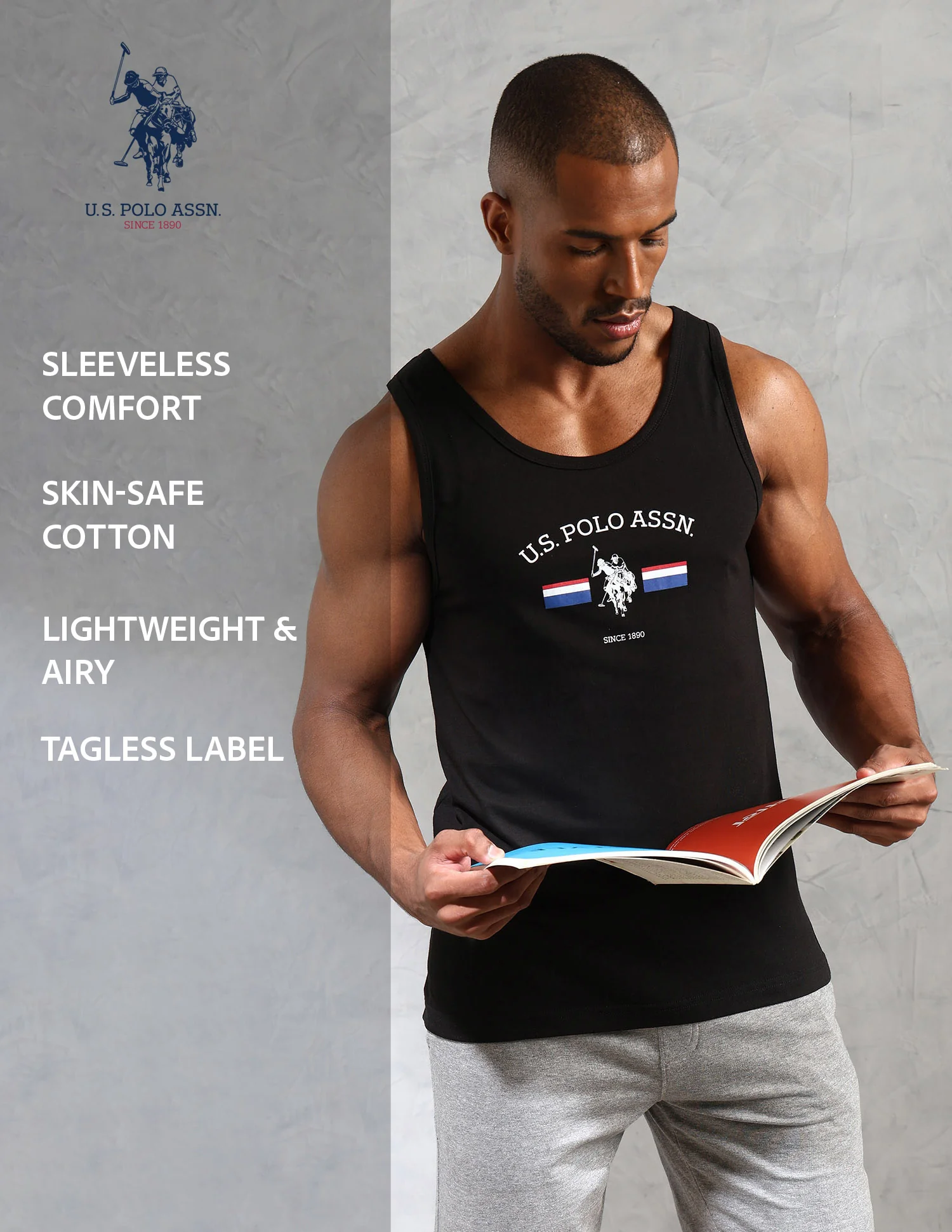 Brand Print Comfort Fit OEV02 Vest - Pack Of 1 - Image 9