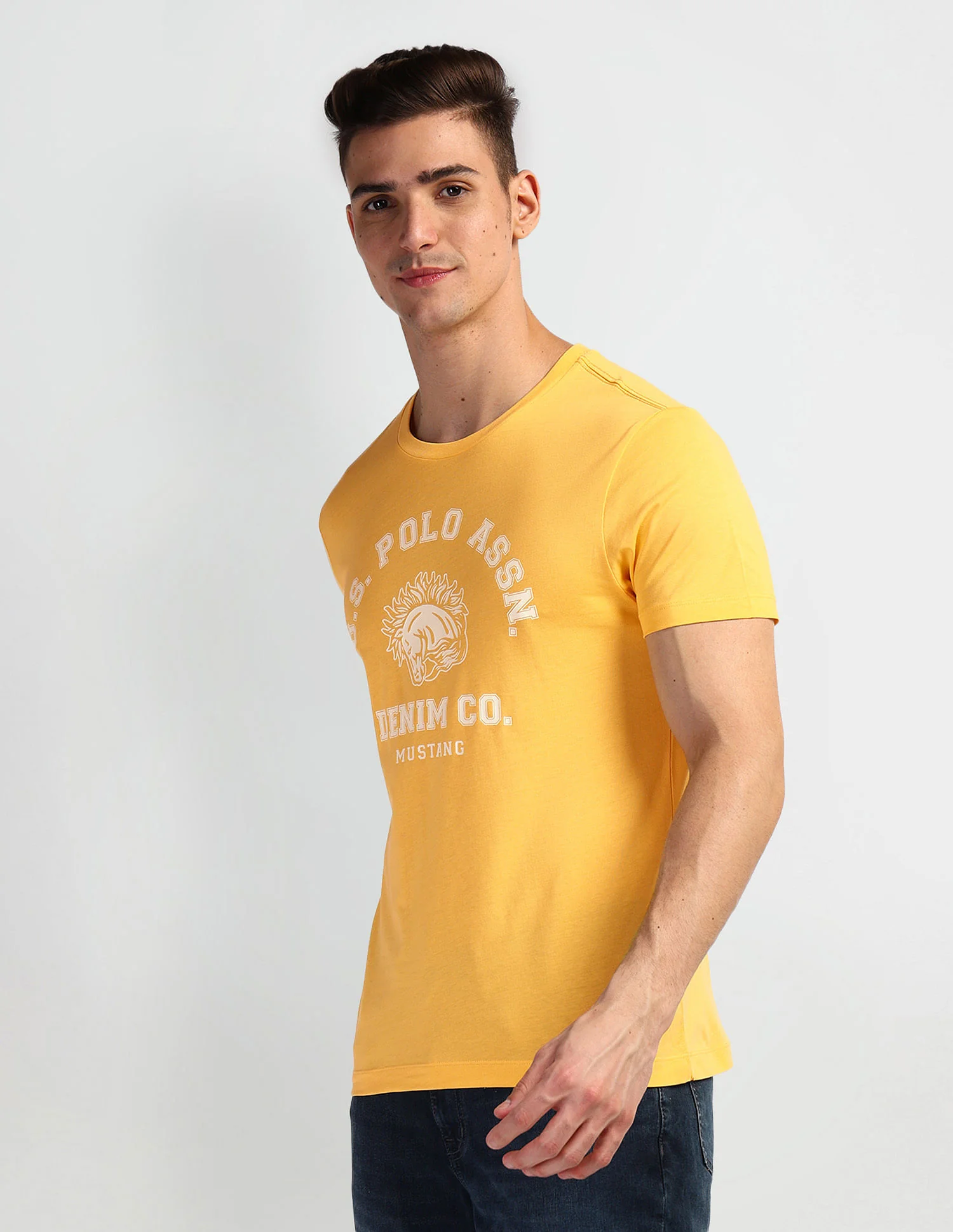 Brand Print Crew Neck T-Shirt - Image 4