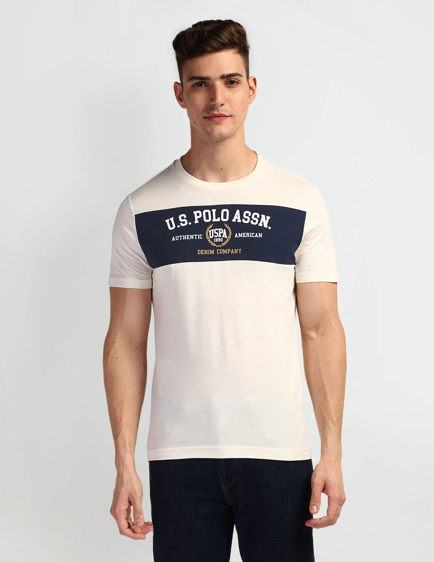 Brand Print Crew Neck T-Shirt - Image 6