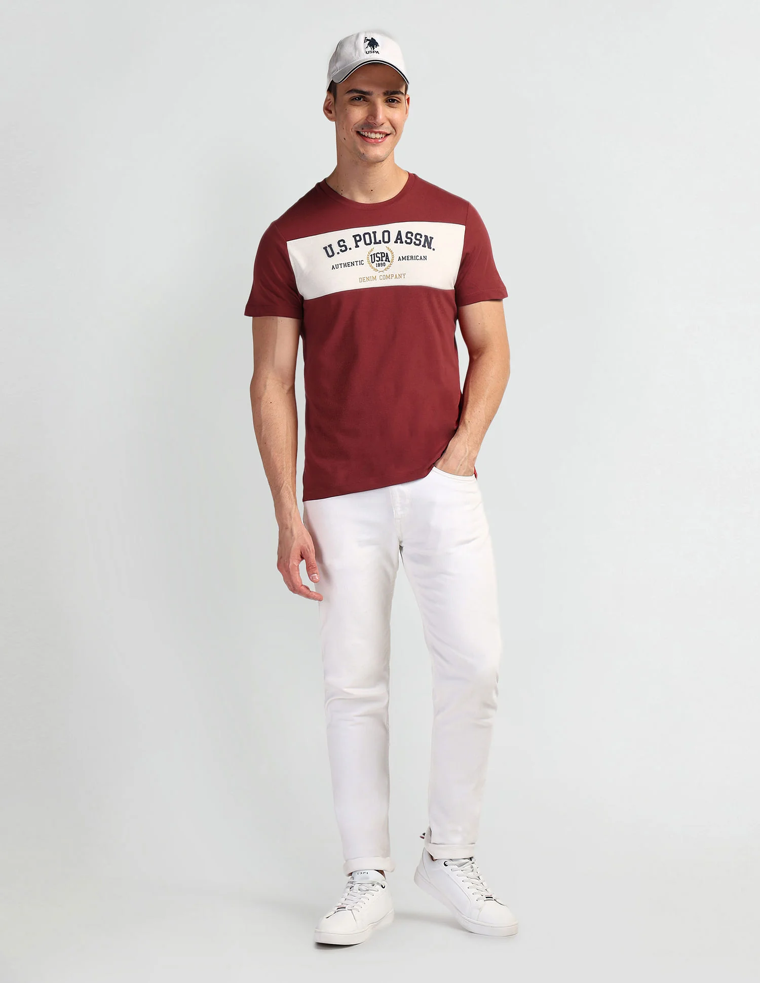 Brand Print Crew Neck T-Shirt - Image 3