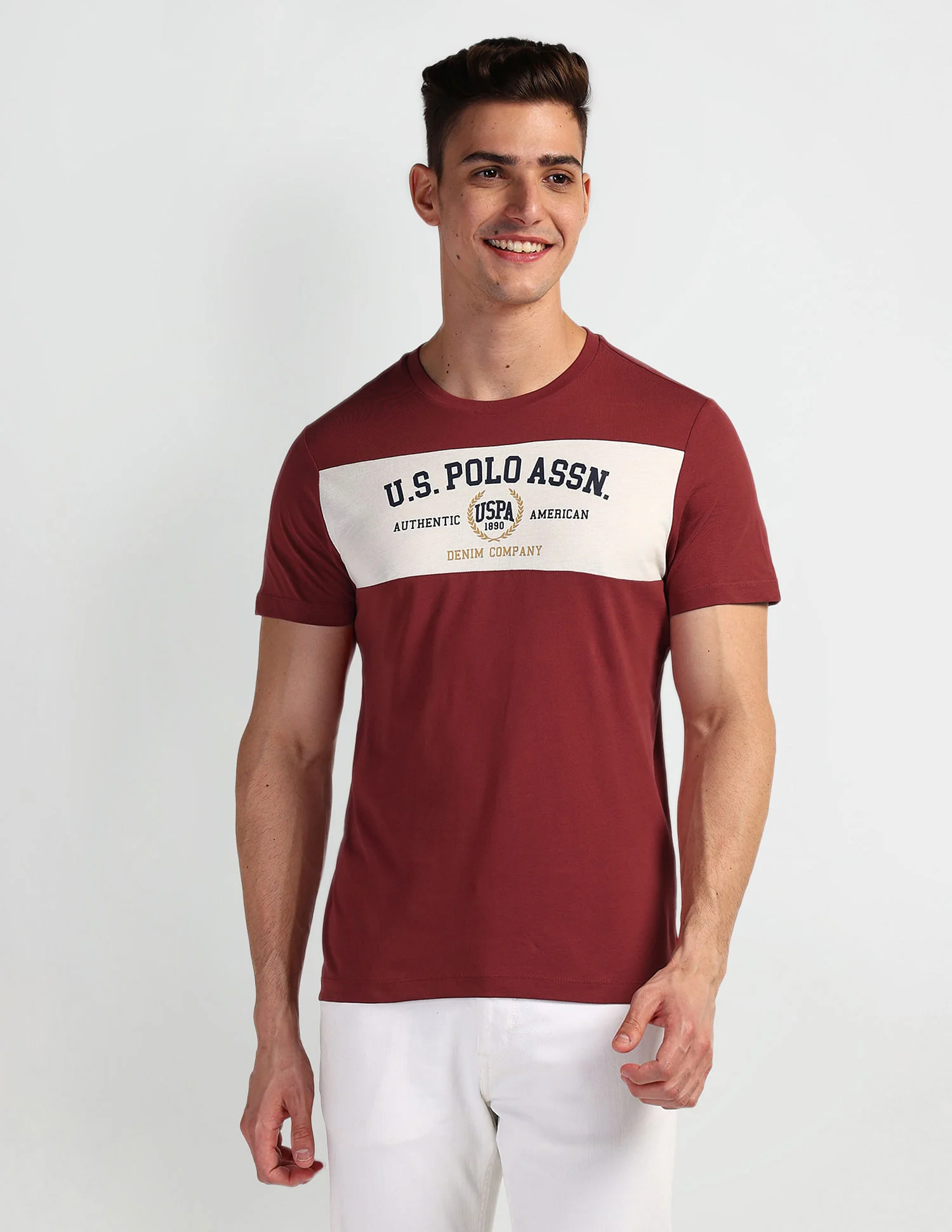 Brand Print Crew Neck T-Shirt - Image 6