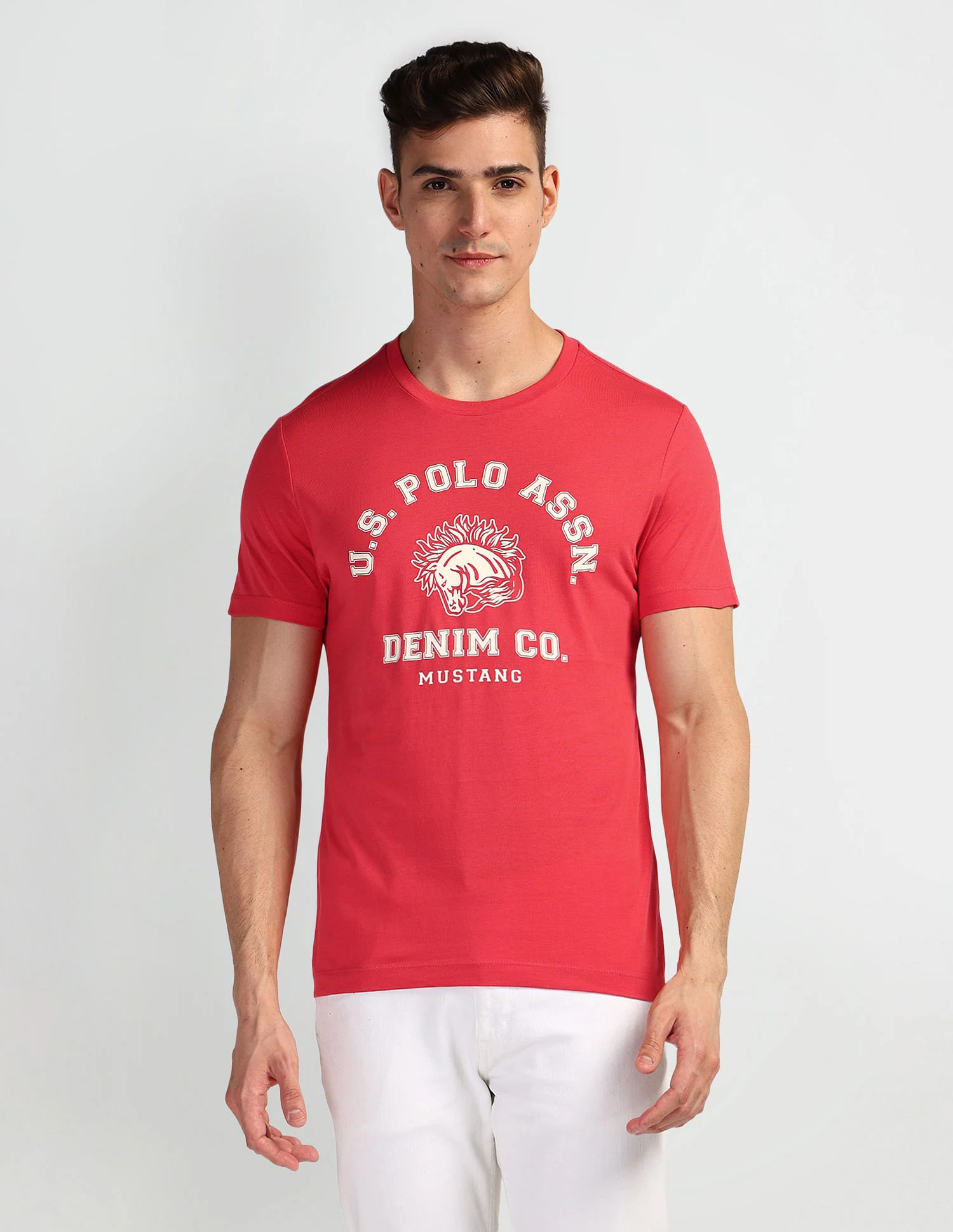 Brand Print Crew Neck T-Shirt - Image 6