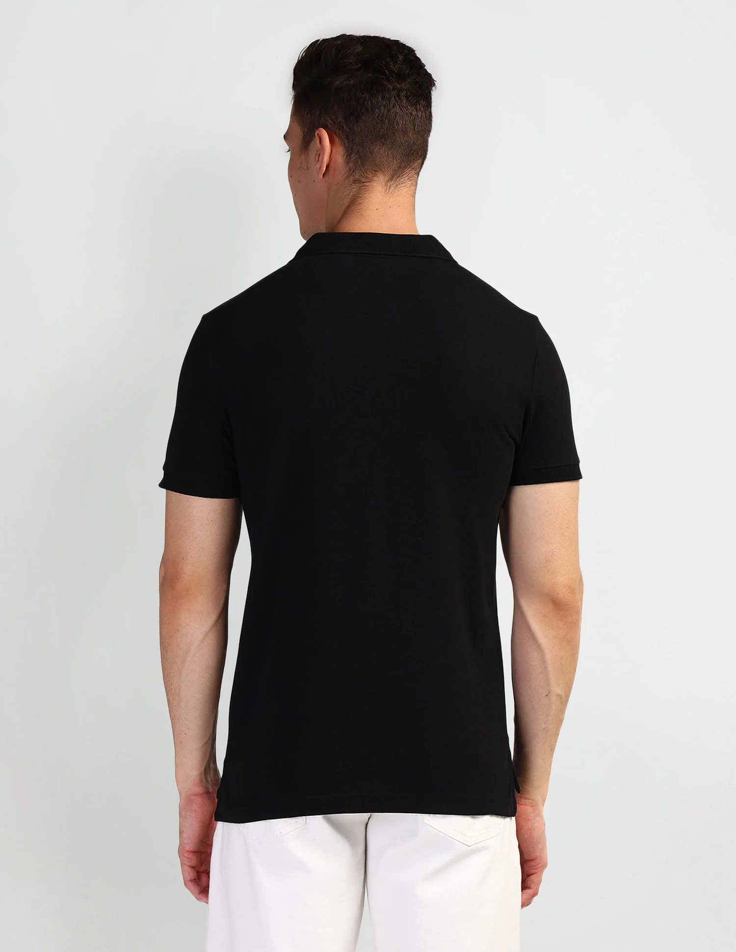 Brand Print Muscle Fit Polo Shirt - Image 4