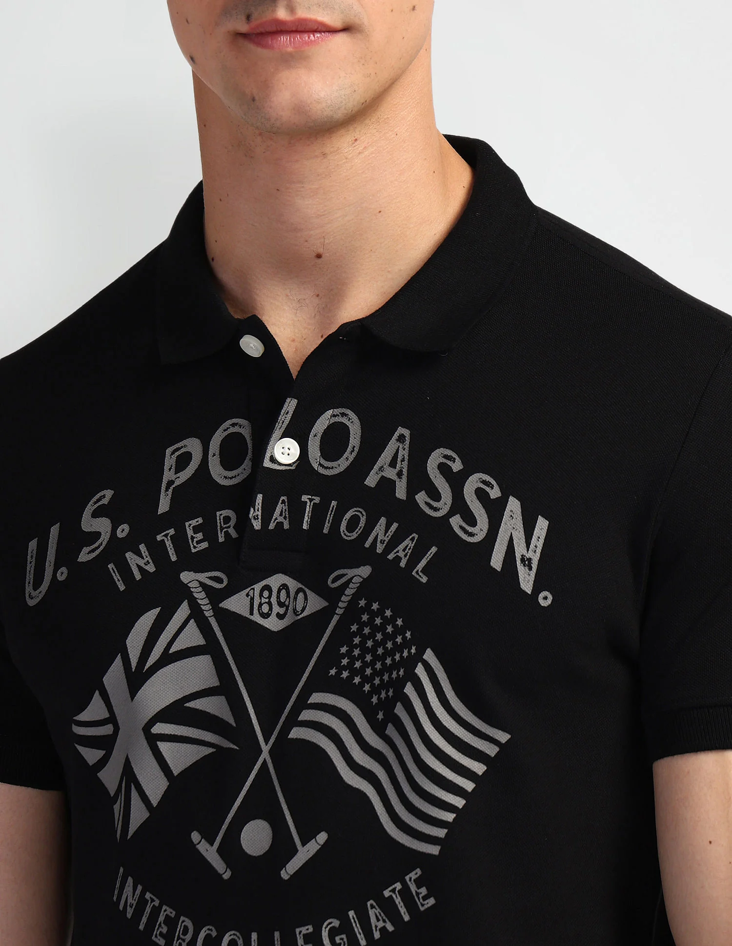 Brand Print Muscle Fit Polo Shirt - Image 6