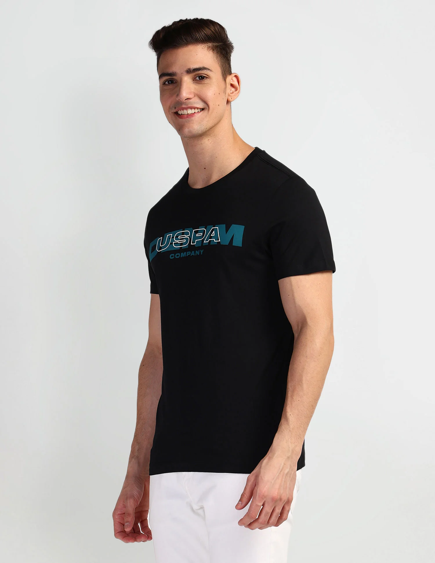 Brand Print Muscle Fit T-Shirt - Image 4