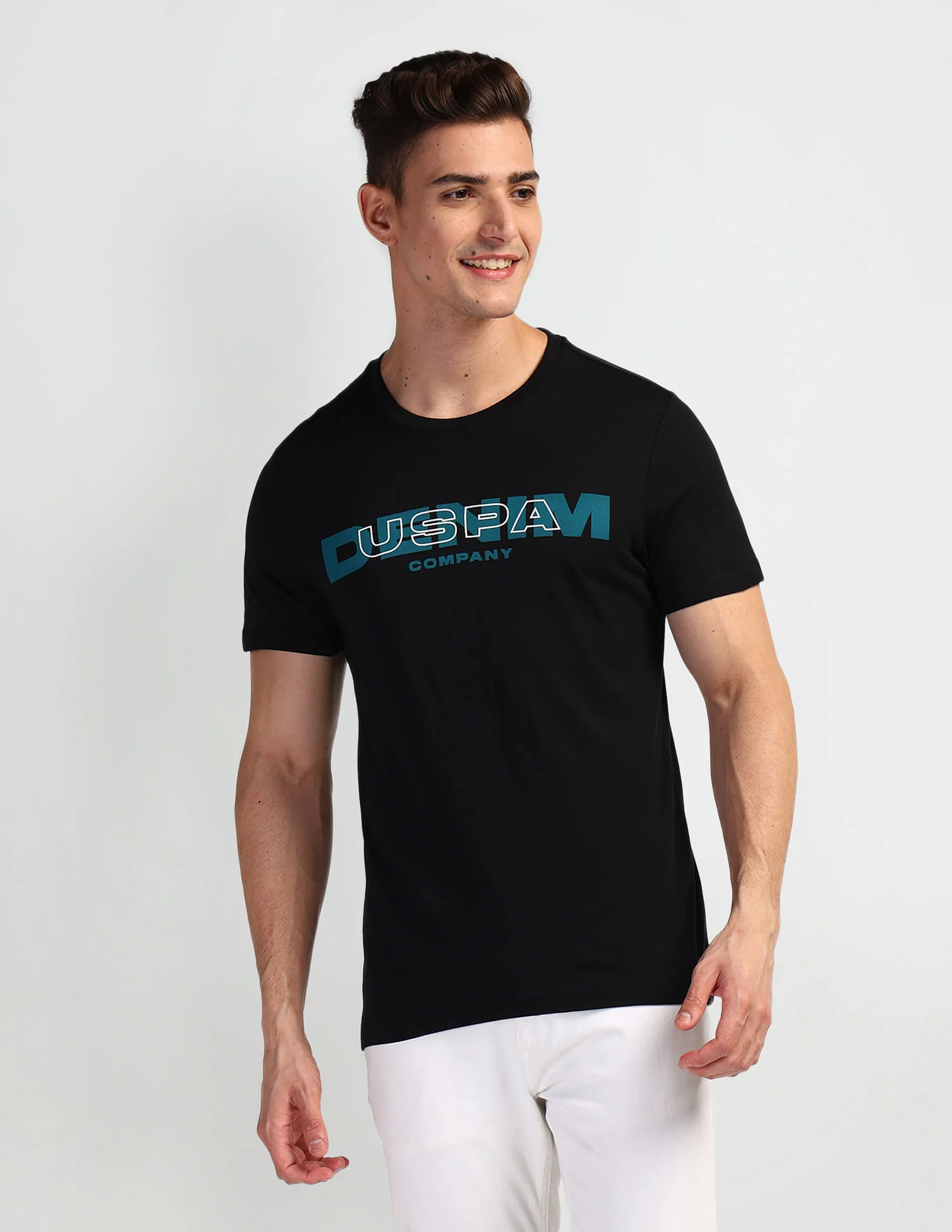 Brand Print Muscle Fit T-Shirt - Image 6
