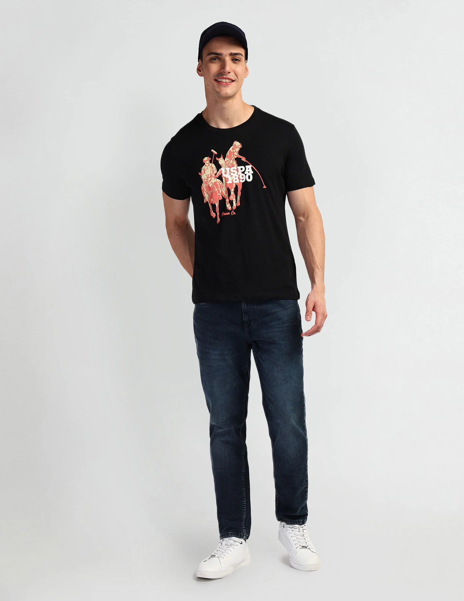 Brand Print Muscle Fit T-Shirt - Image 3
