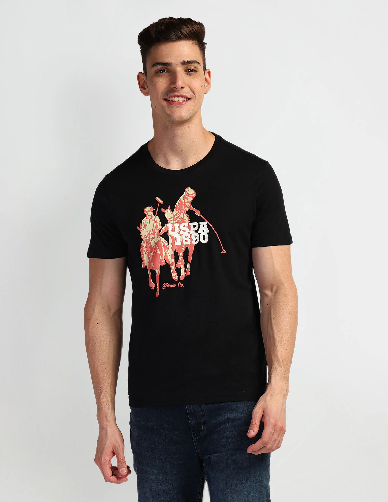 Brand Print Muscle Fit T-Shirt - Image 6