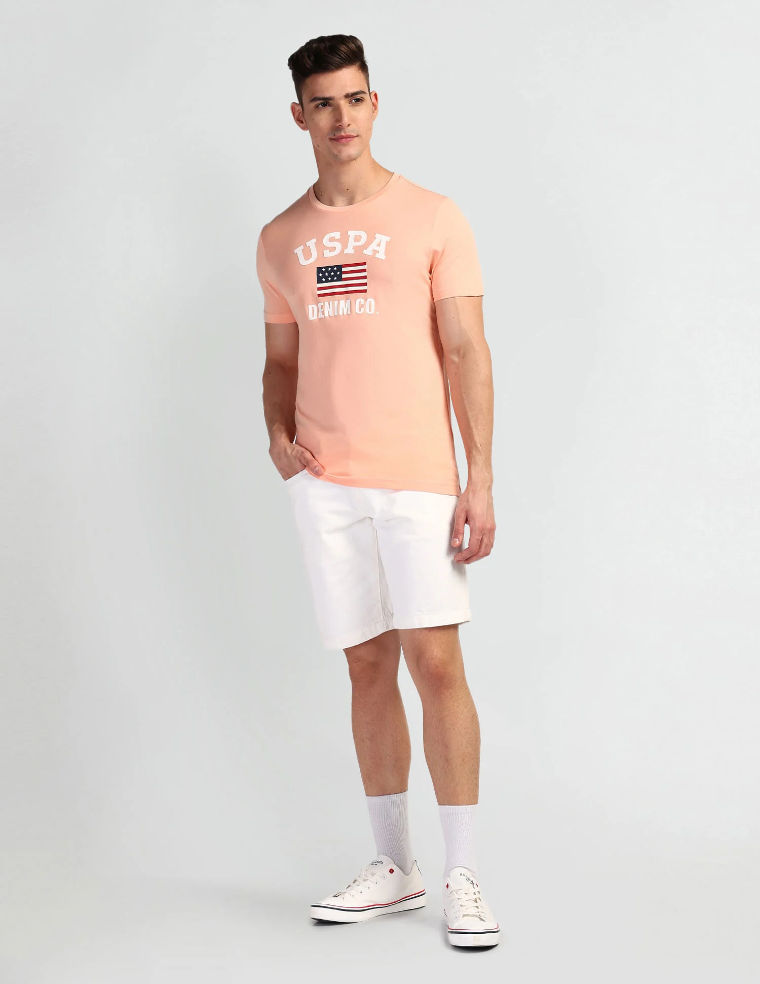 Brand Print Muscle Fit T-Shirt - Image 3