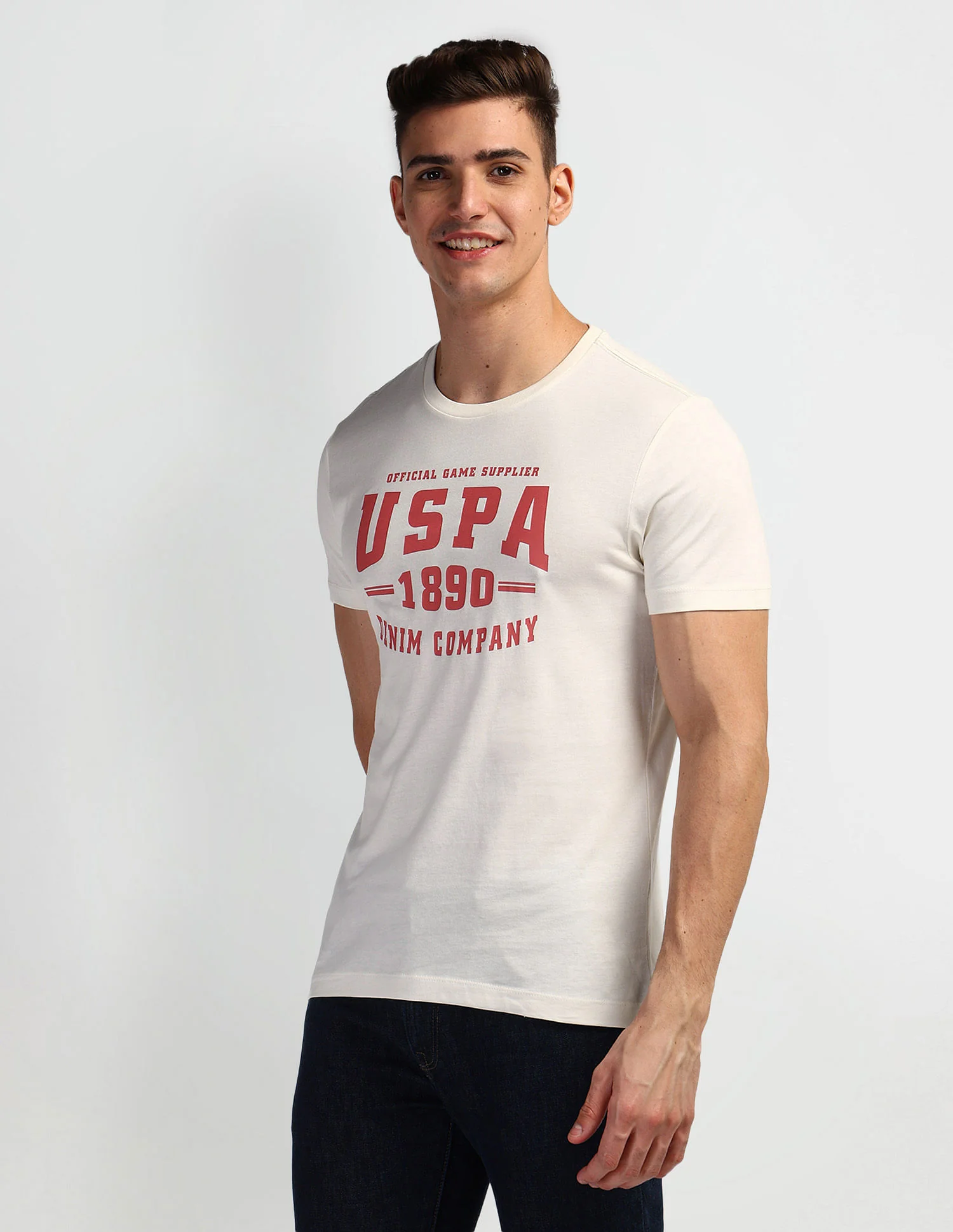 Brand Print Muscle Fit T-Shirt - Image 4