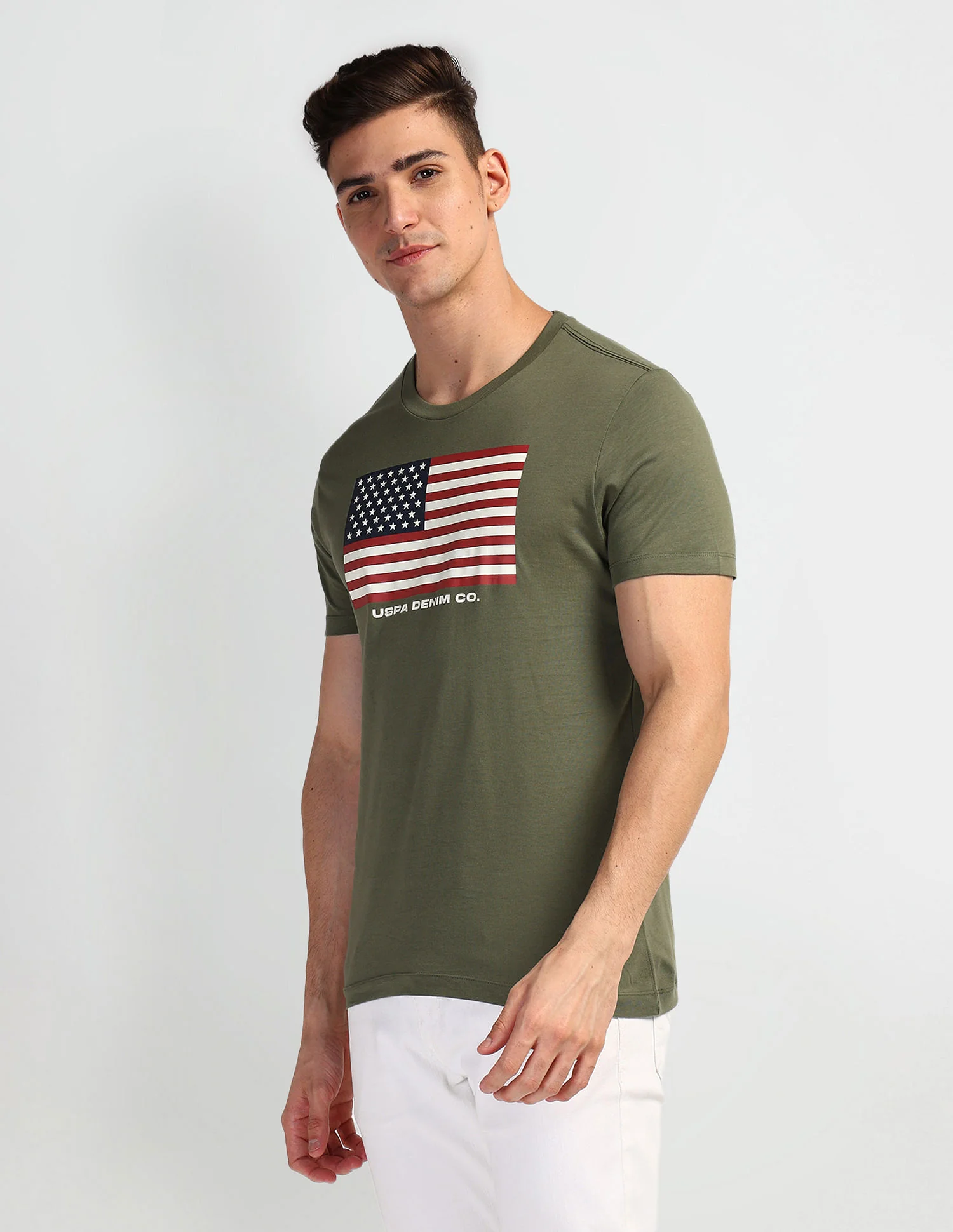 Brand Print Muscle Fit T-Shirt - Image 4