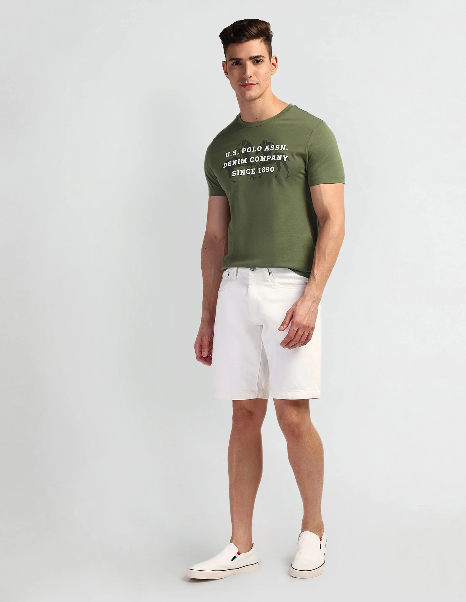 Brand Print Muscle Fit T-Shirt - Image 3