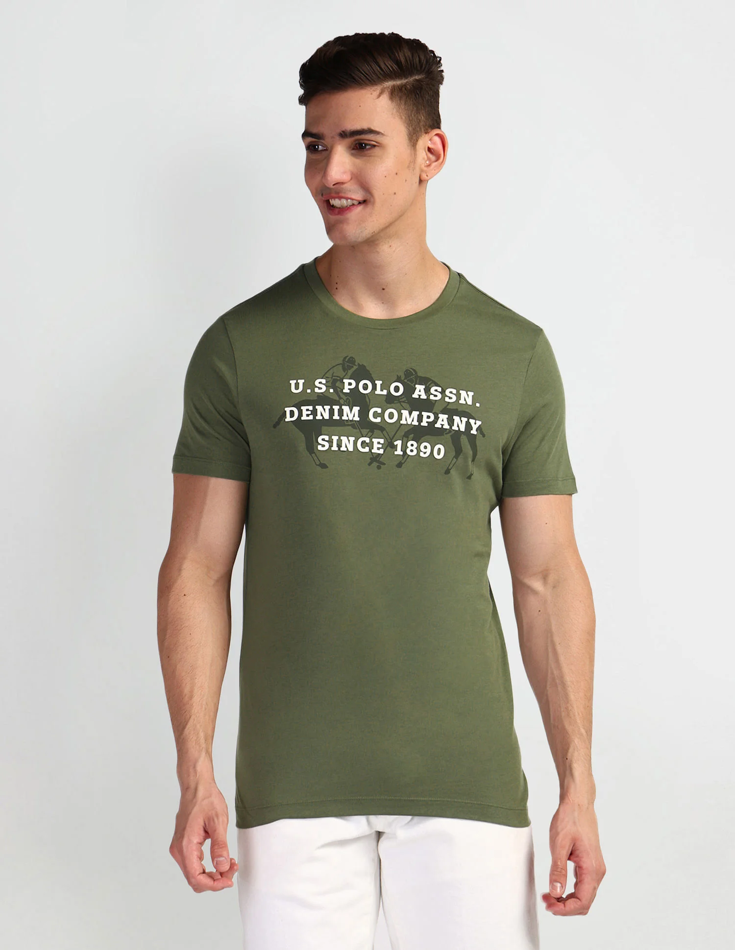Brand Print Muscle Fit T-Shirt - Image 6