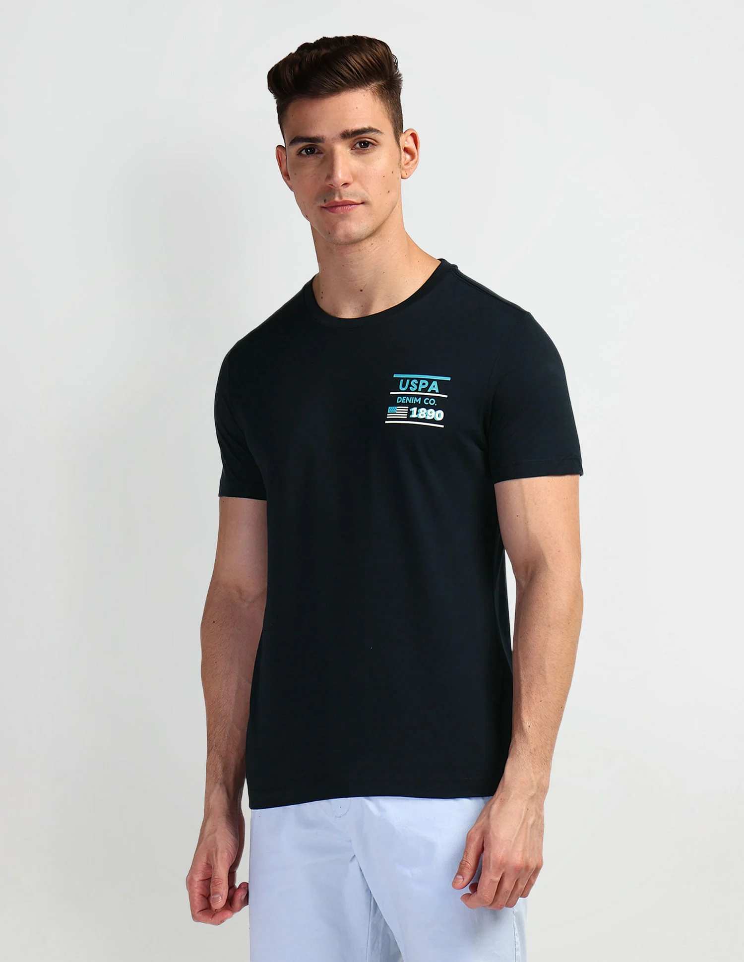 Brand Print Muscle Fit T-Shirt - Image 4