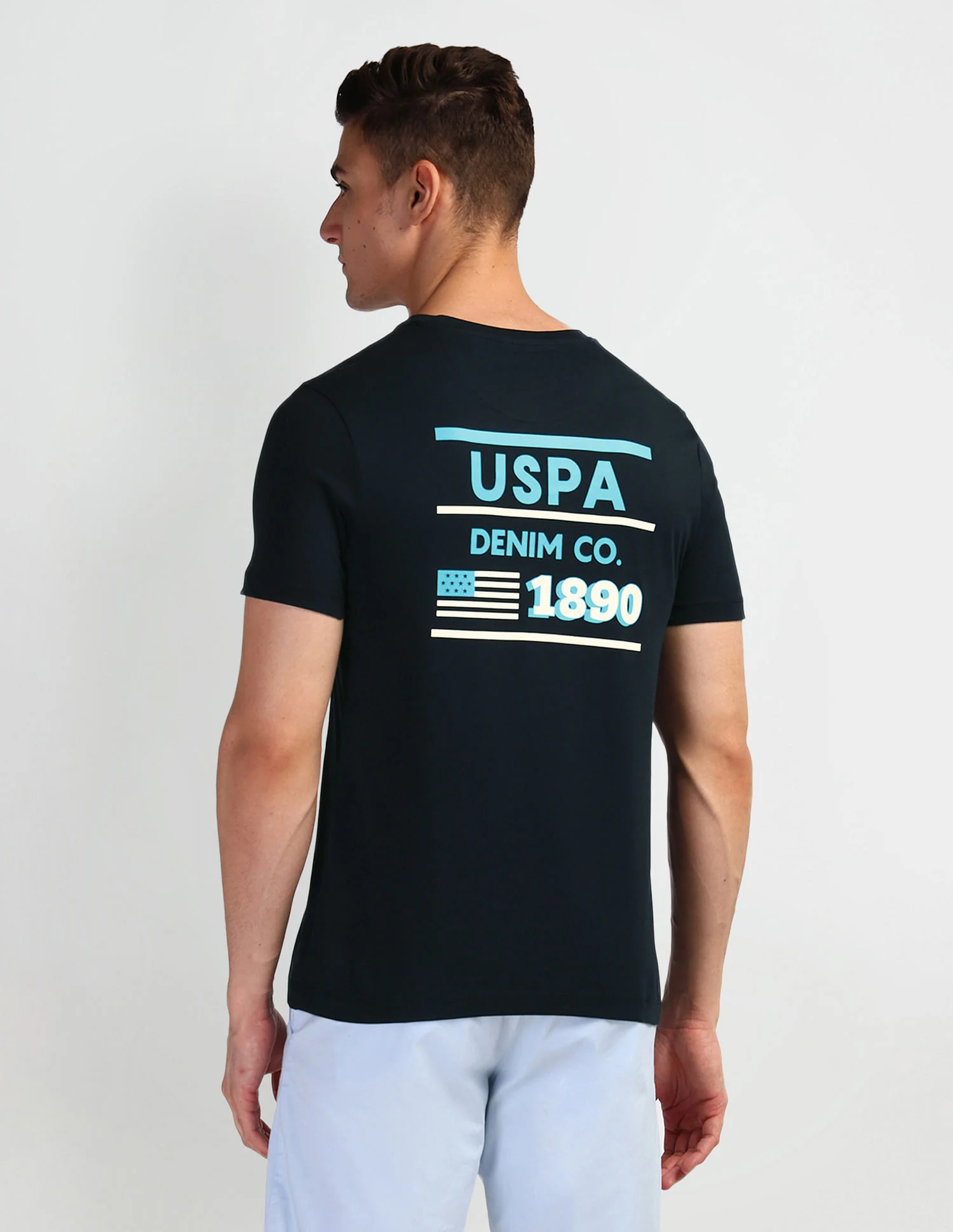 Brand Print Muscle Fit T-Shirt - Image 5
