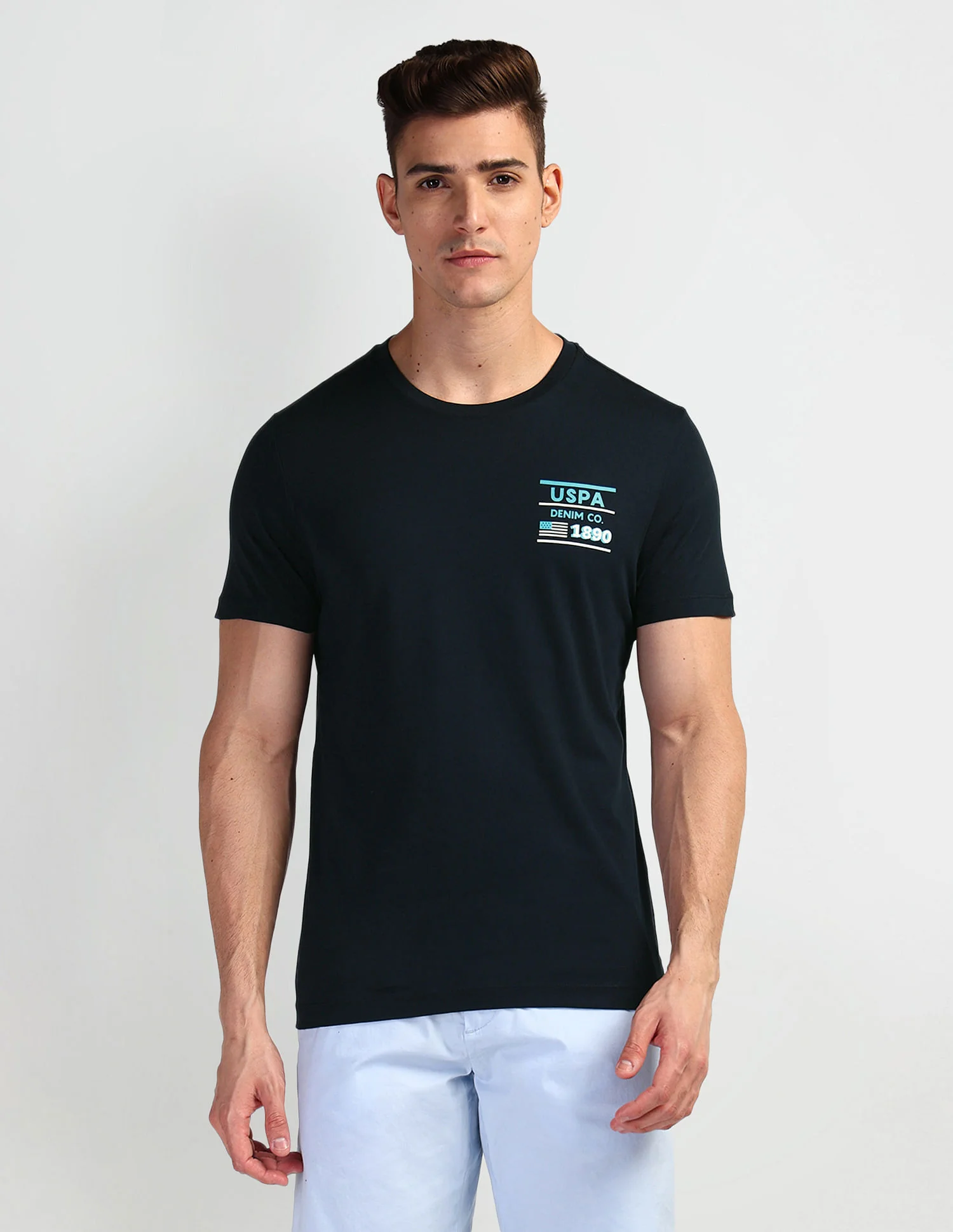 Brand Print Muscle Fit T-Shirt - Image 6