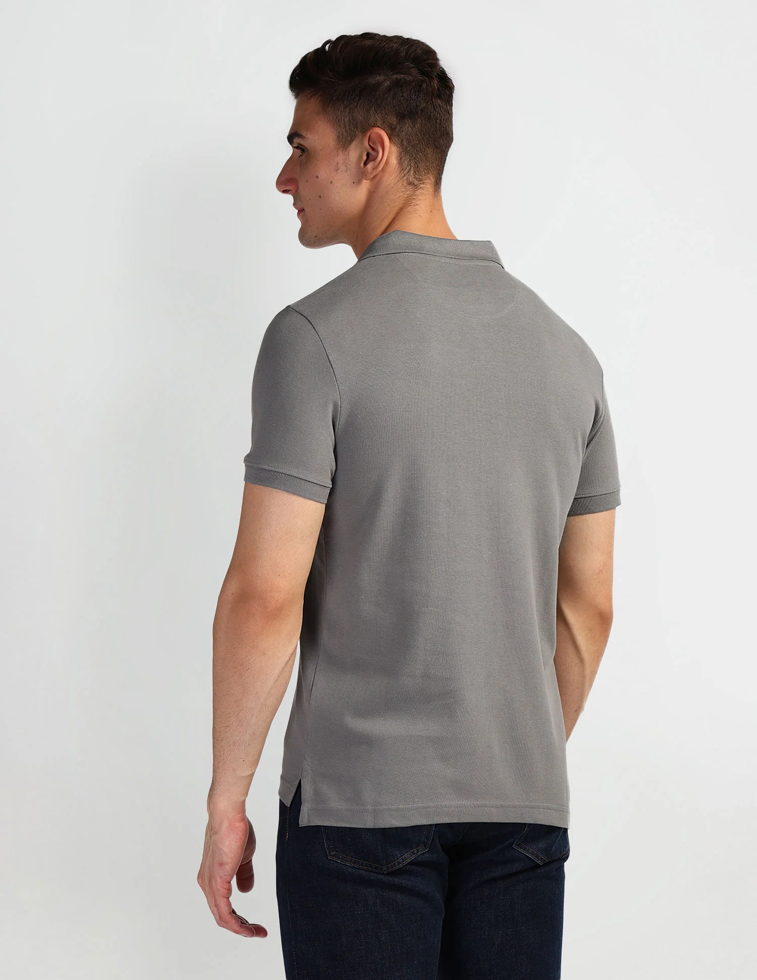 Brand Print Pique Polo Shirt - Image 5