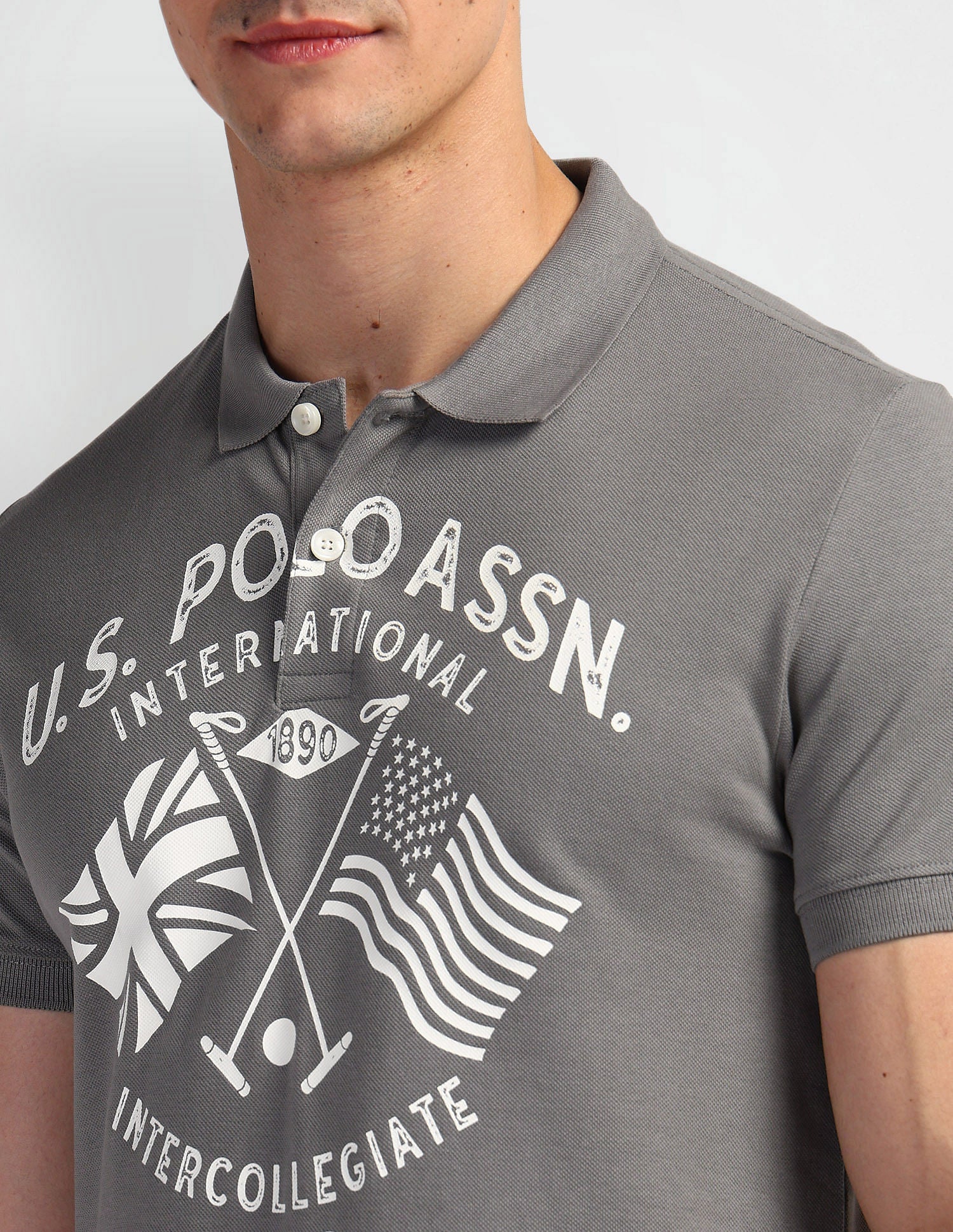 Brand Print Pique Polo Shirt - Image 7