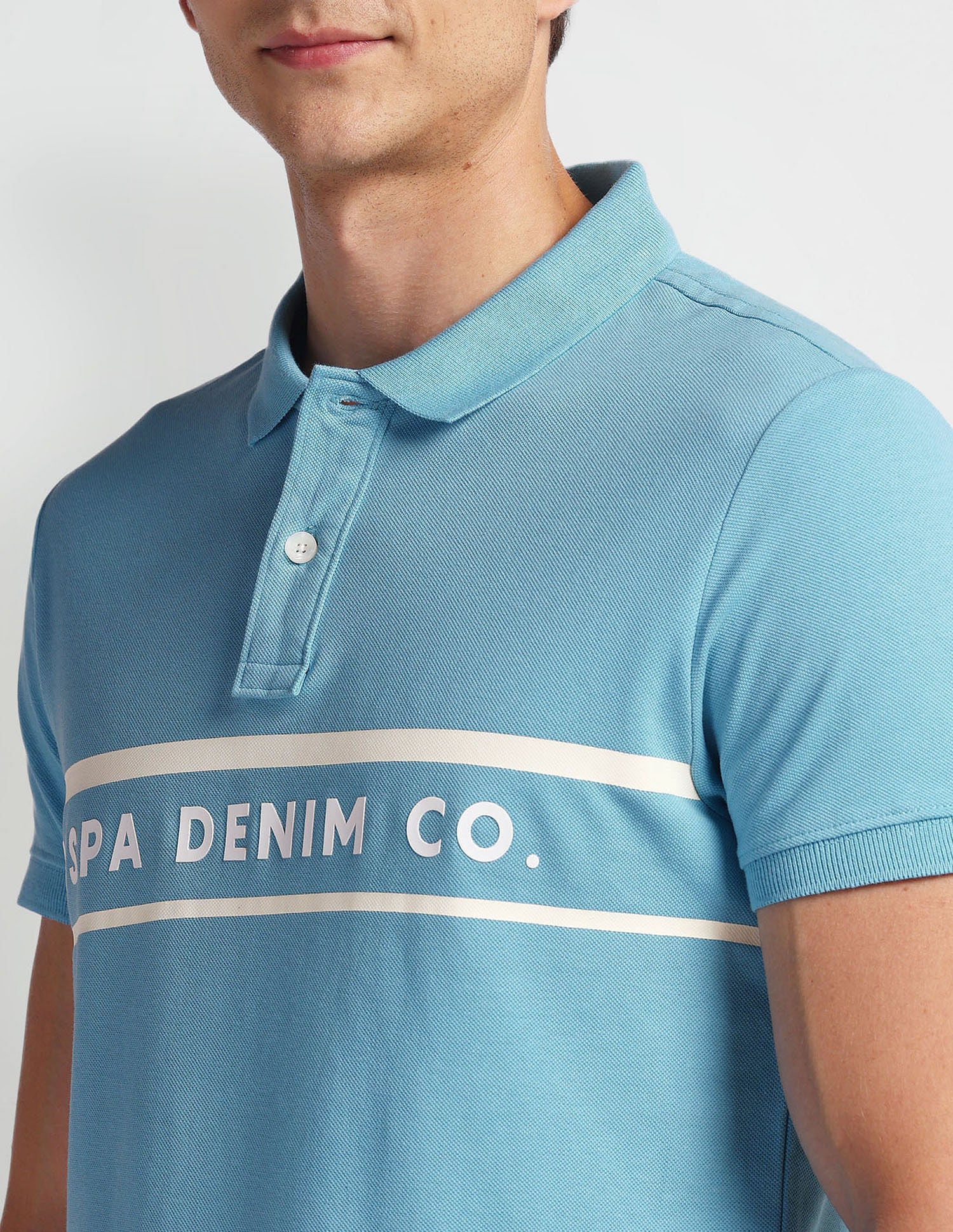 Brand Print Pique Polo Shirt - Image 7