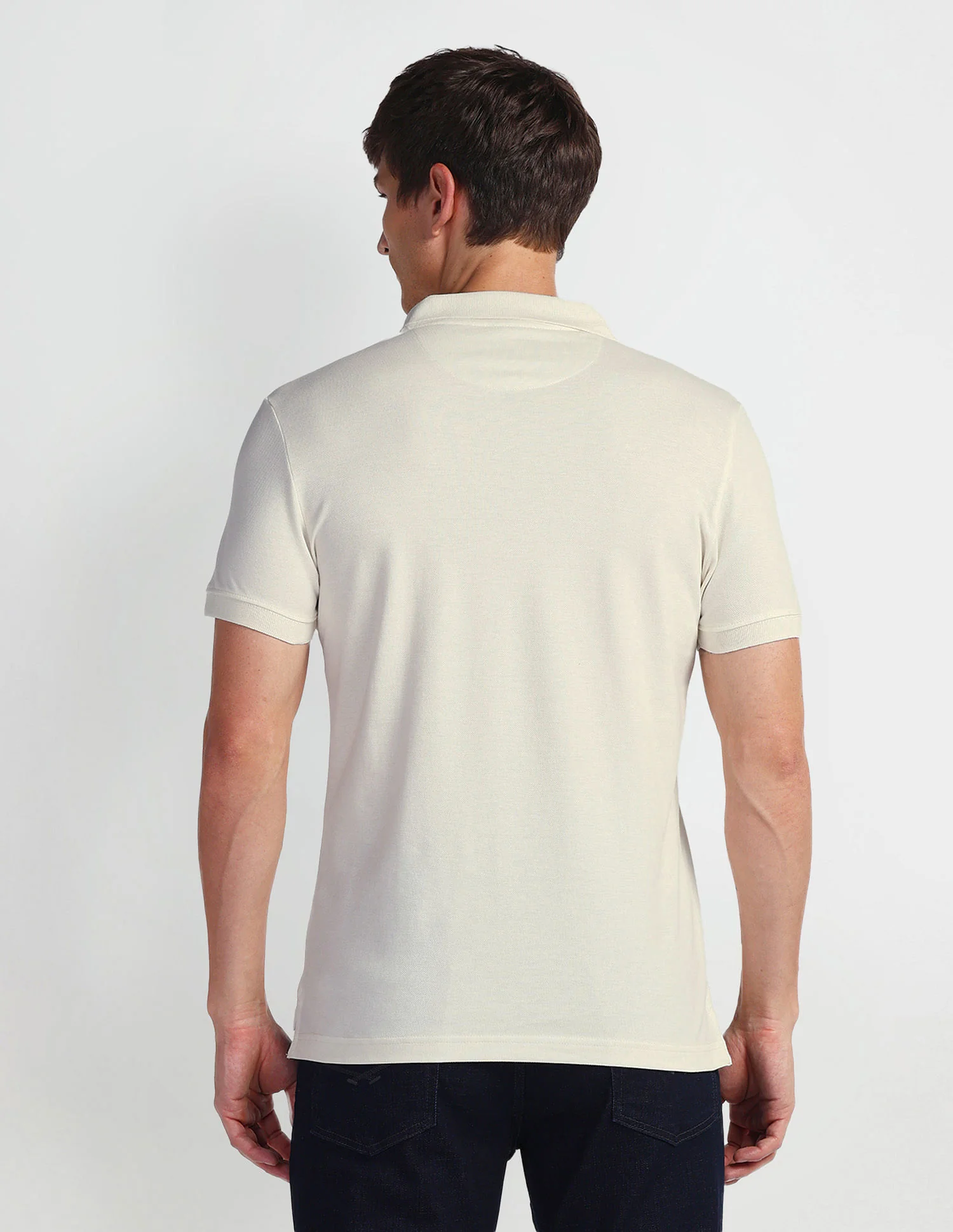 Brand Print Pique Polo Shirt - Image 5