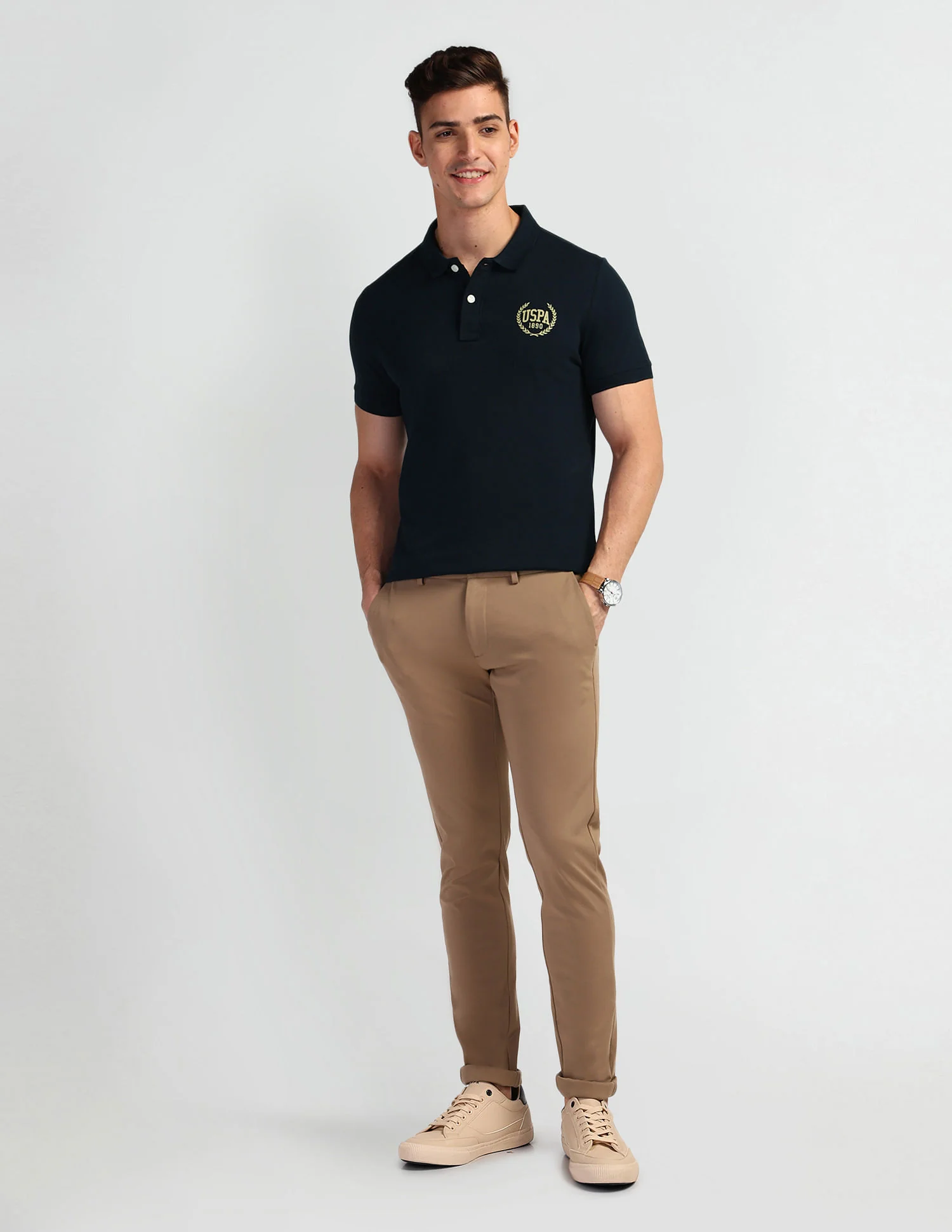 Brand Print Polo Shirt - Image 3