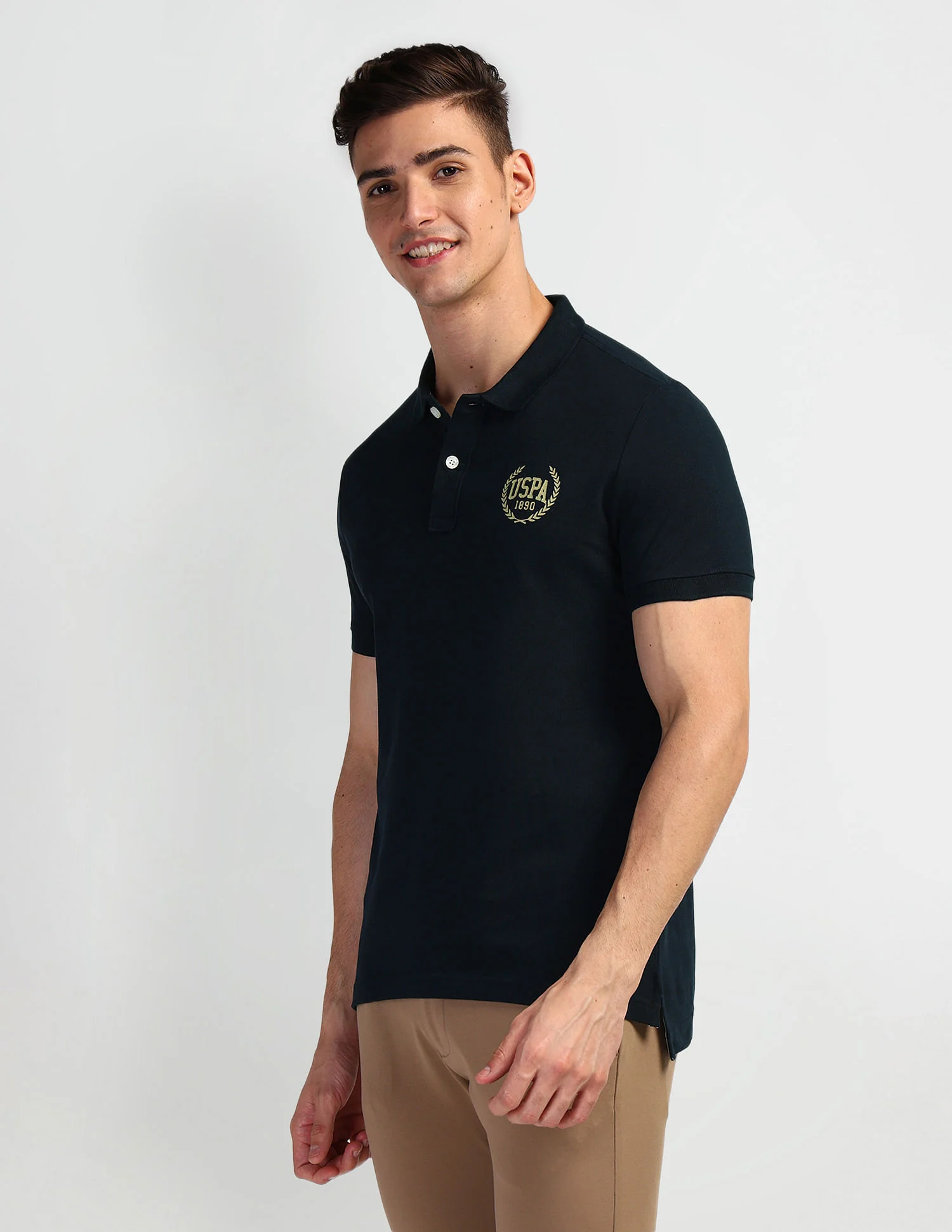 Brand Print Polo Shirt - Image 4