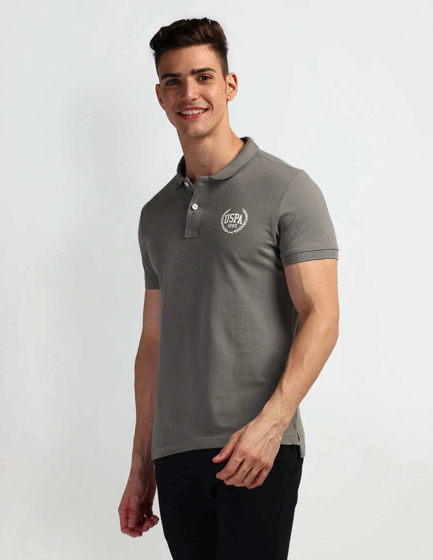 Brand Print Polo Shirt - Image 4