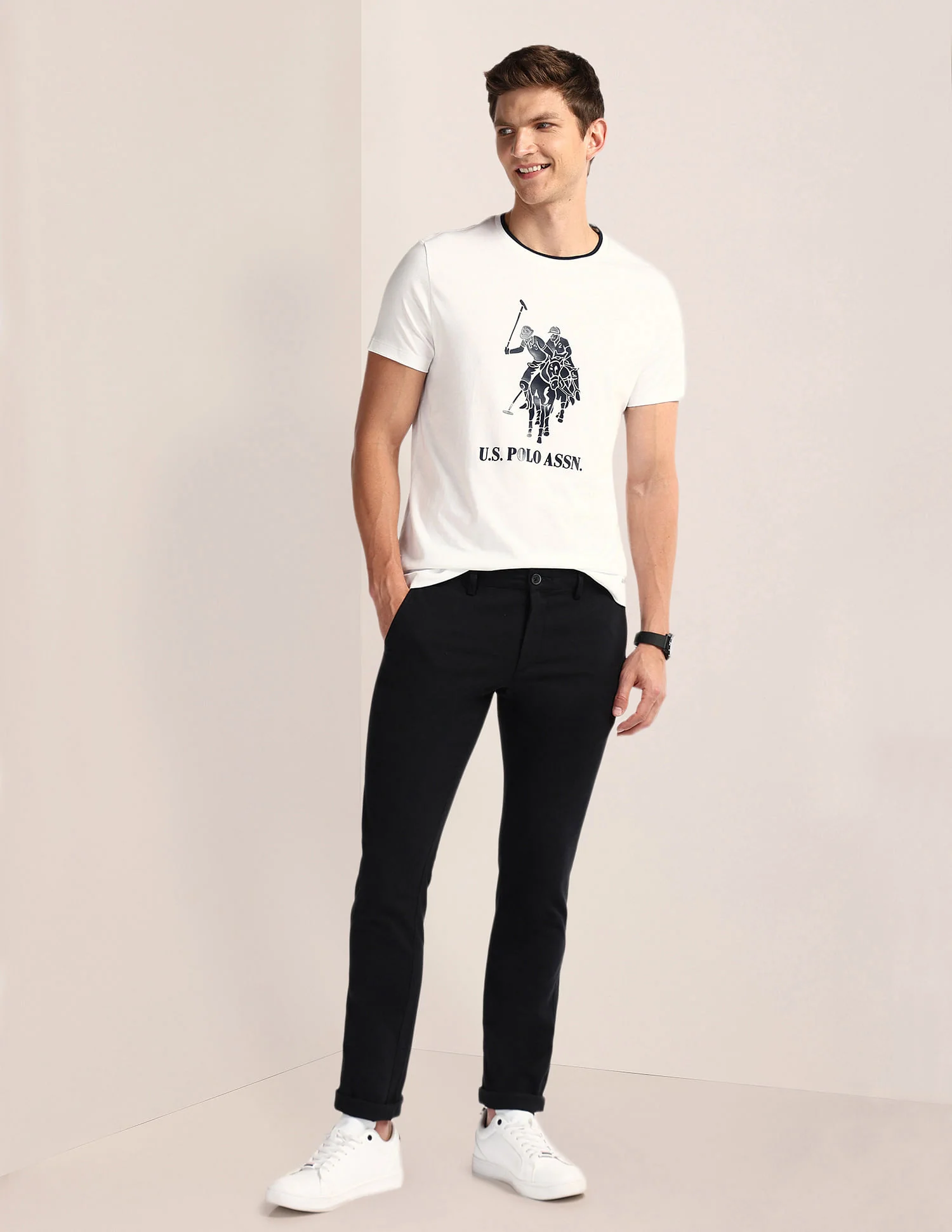 Brand Print Slim T-Shirt - Image 3