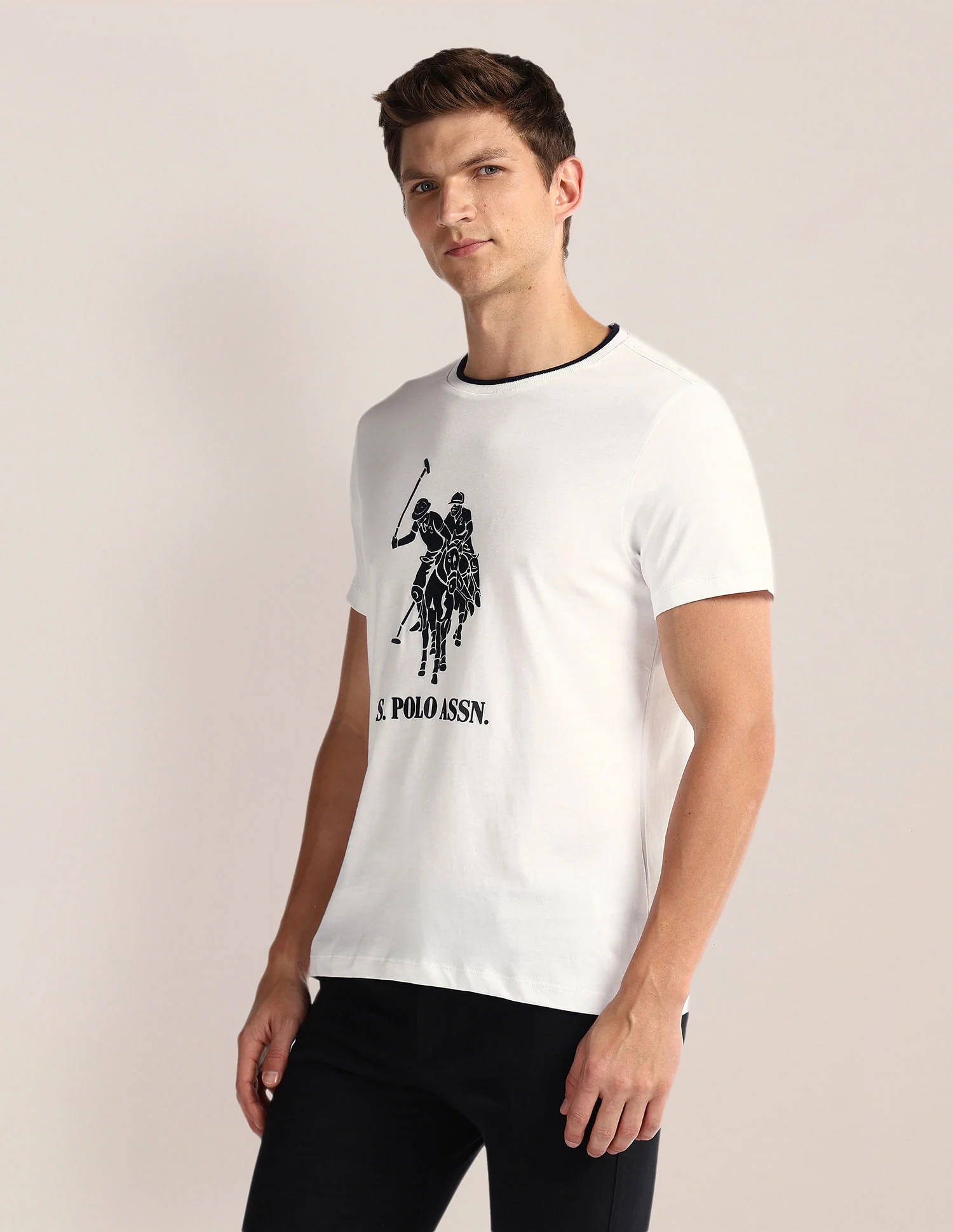 Brand Print Slim T-Shirt - Image 4