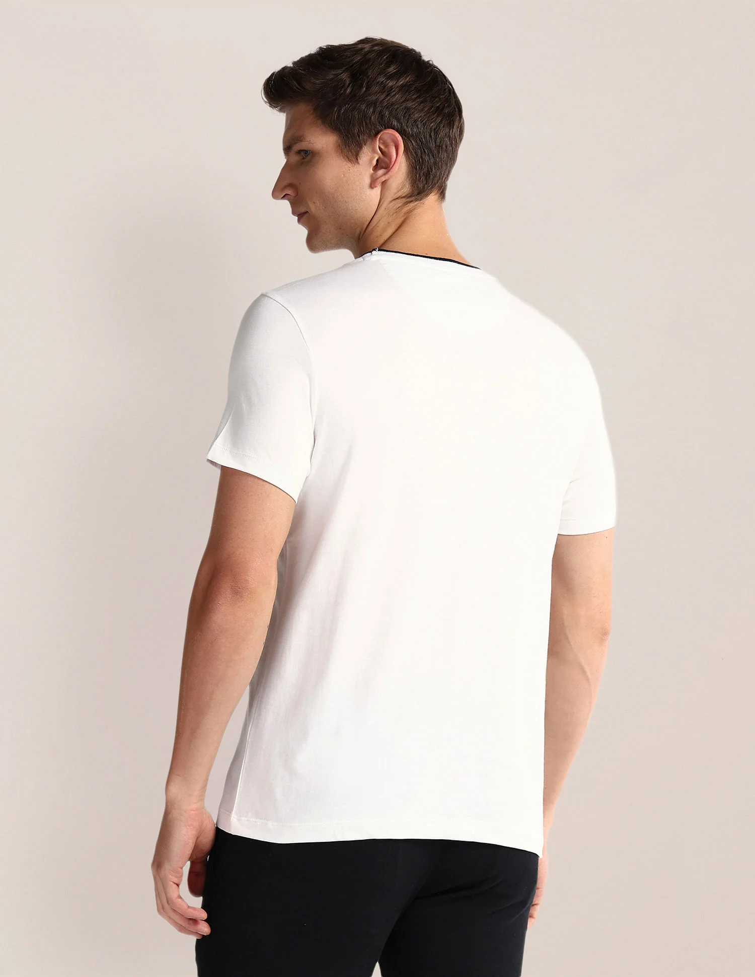 Brand Print Slim T-Shirt - Image 5