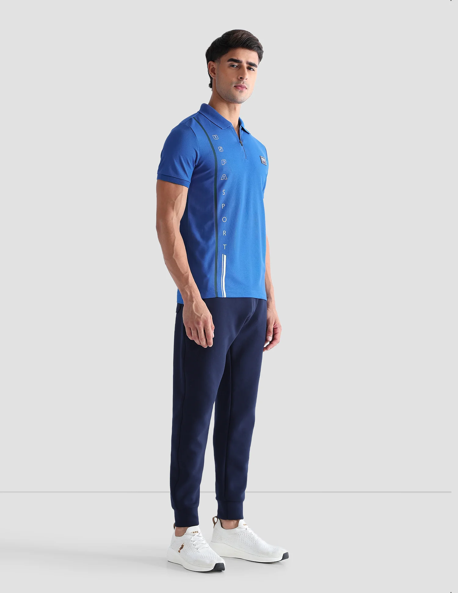 Brand Printed Active Polo Shirt - Image 3