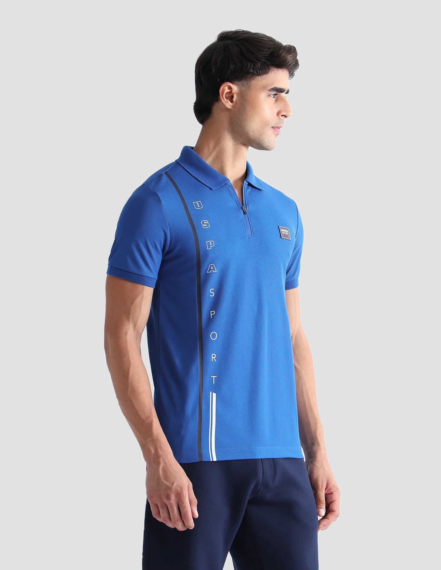 Brand Printed Active Polo Shirt - Image 4