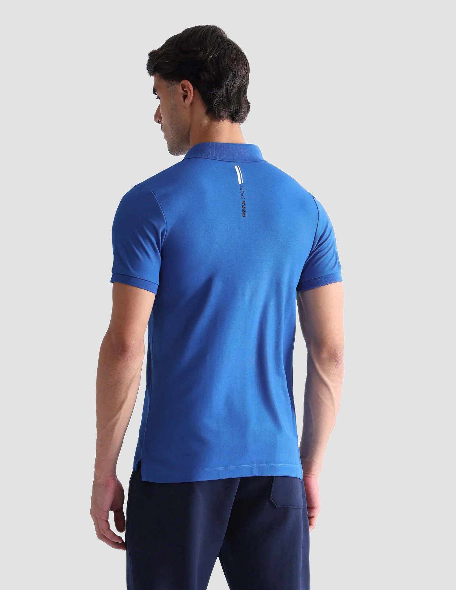 Brand Printed Active Polo Shirt - Image 5
