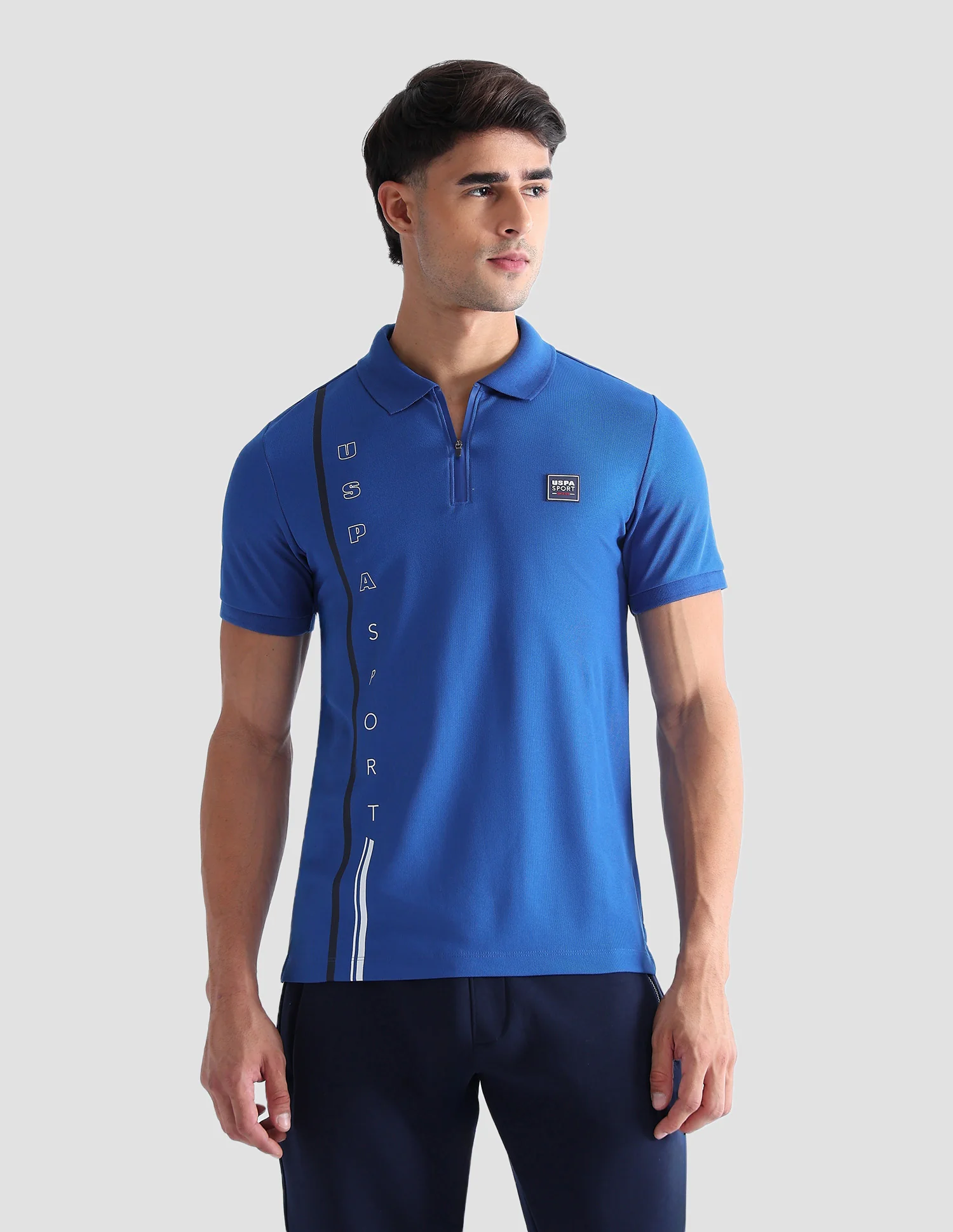 Brand Printed Active Polo Shirt - Image 6